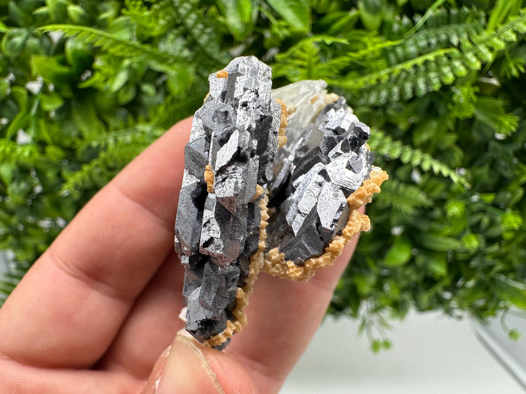 Amazing Galena spinel law on Quartz whit Siderite,from Krushev dol mine,Bulgaria,natural,collection mineral specimen,home decor crystal,souv