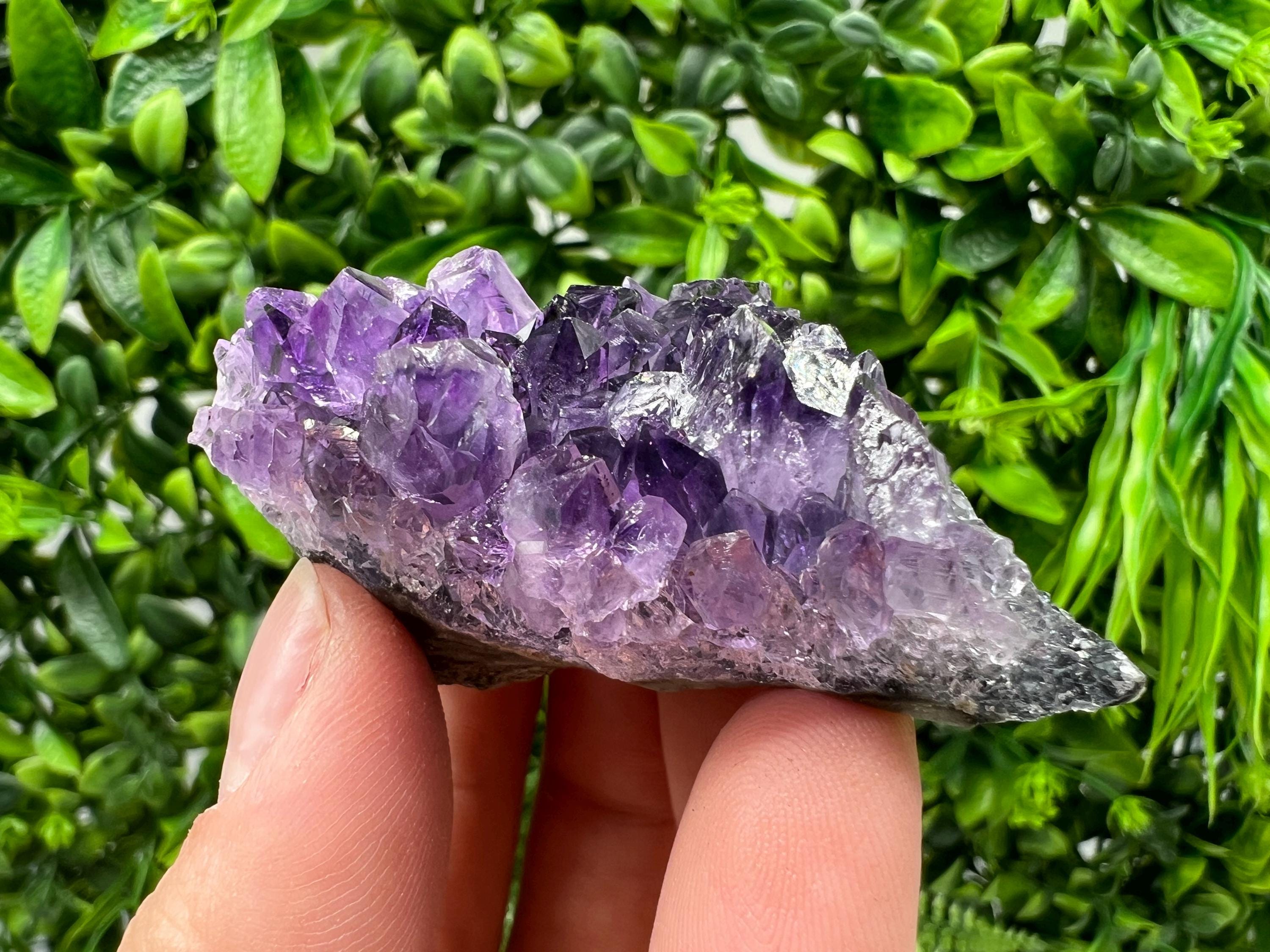 Uruguay Amethyst Crystal: Purple Quartz Phantom - Home Decor