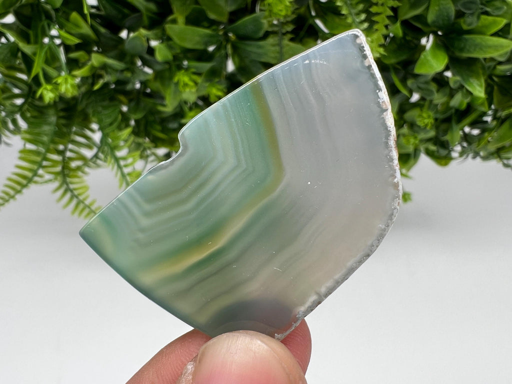 Small Agate Slice: Polished Spiritual Healing Crystal Coaster