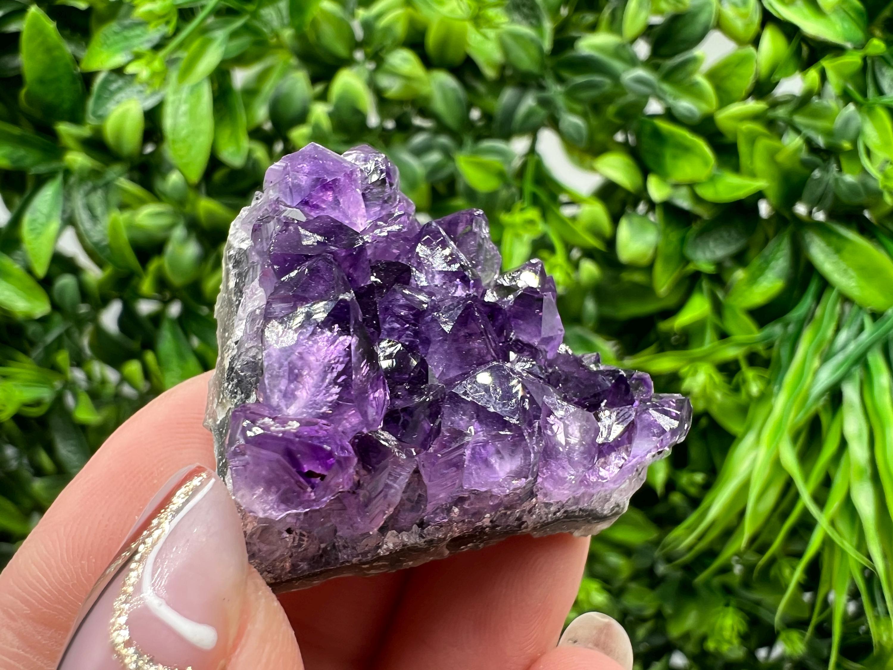 Uruguay Amethyst Crystal: Purple Quartz Home Decor, Energy Stone
