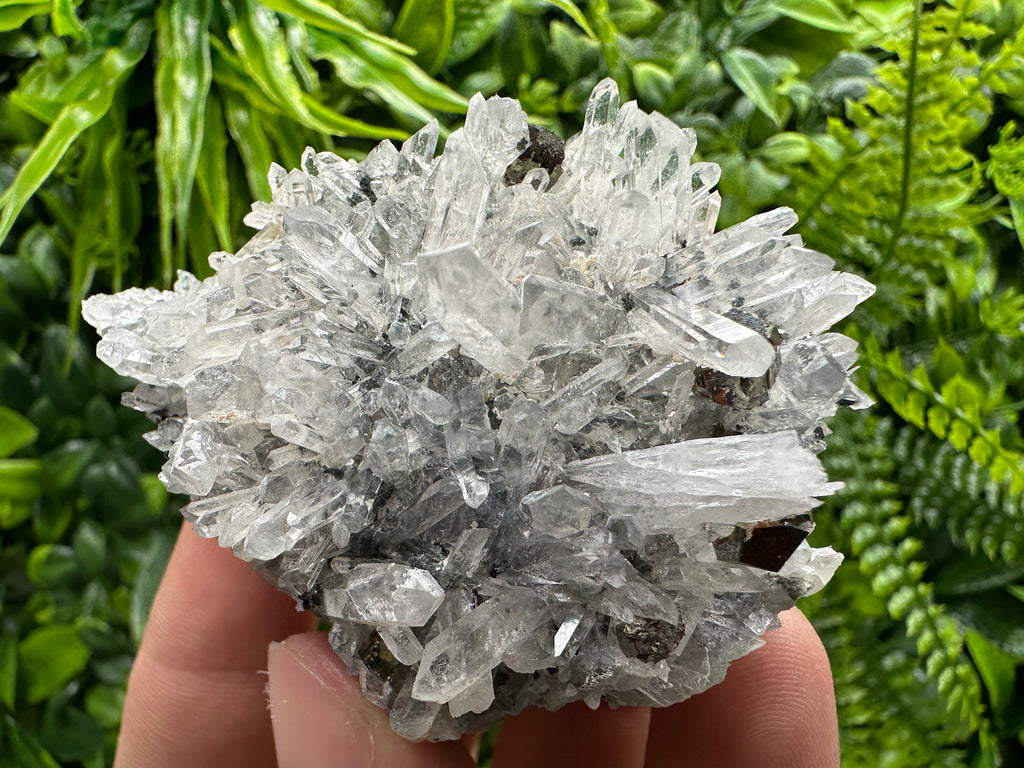 Pyrite Hematite Quartz Calcite Cluster Mineral Specimen