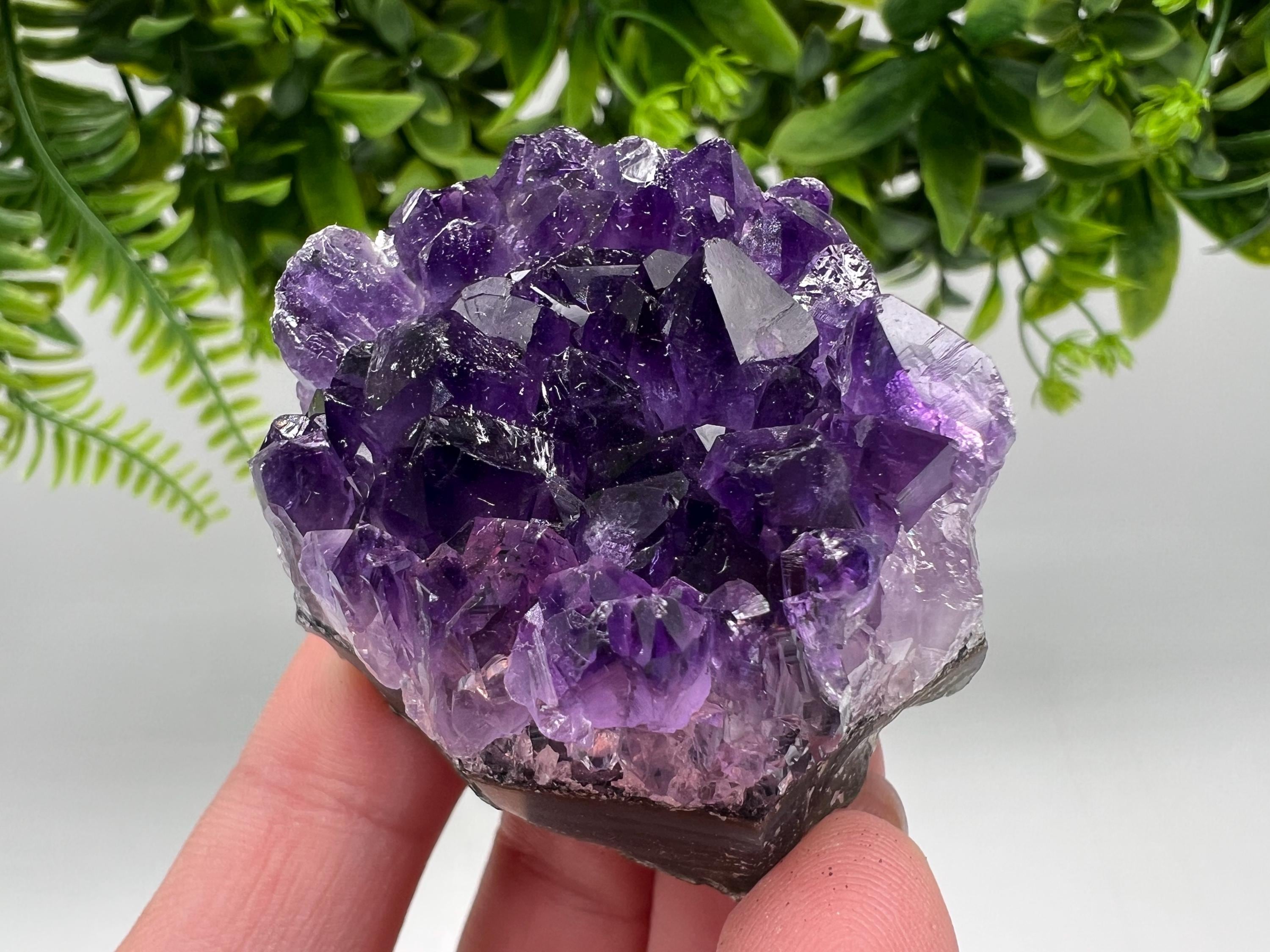 Uruguay Amethyst Crystal: Purple Quartz Home Decor, Energy Stone