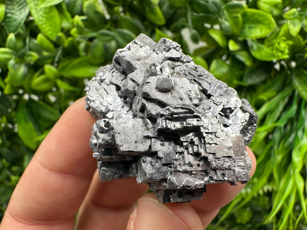 Skeletal Galena on Sphalerite: Natural Mineral Crystal Decor
