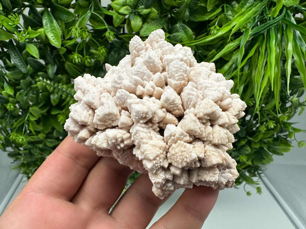 Manganocalcite Mineral Specimen, Bulgaria Pink Calcite, Home Decor