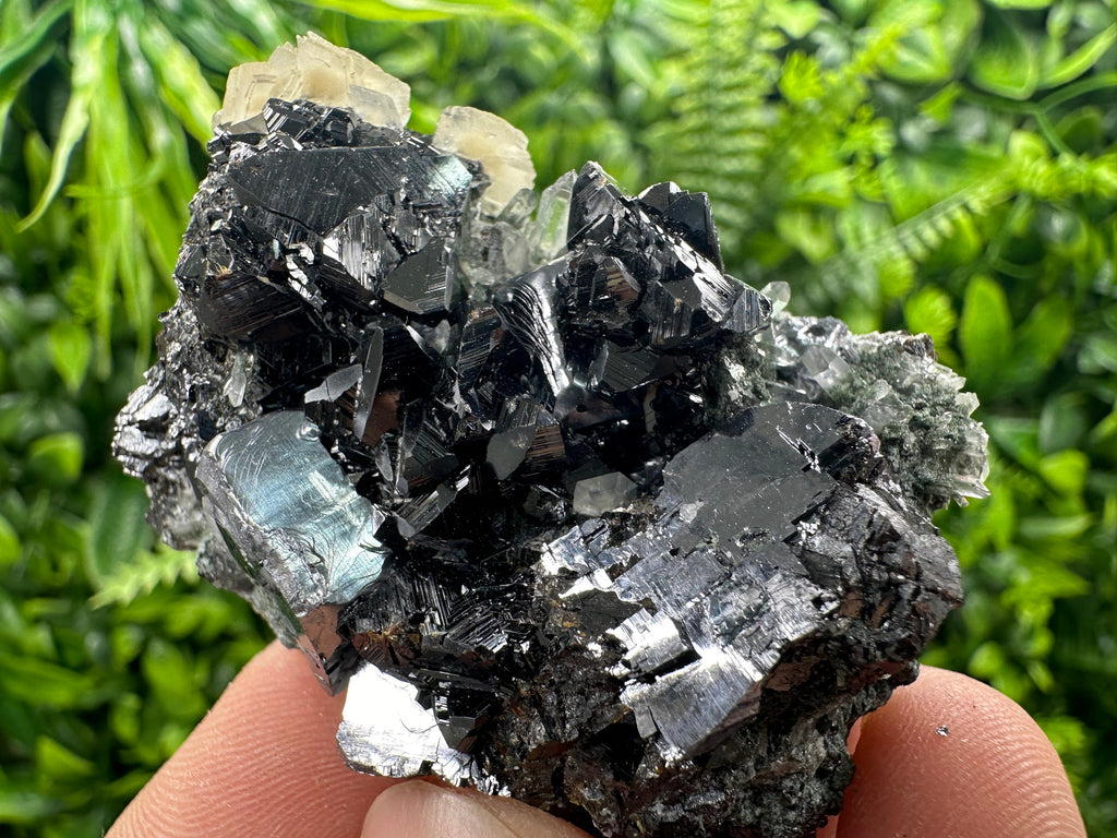 Sphalerite Galena Calcite Cluster, Borieva Mine Mineral Specimen