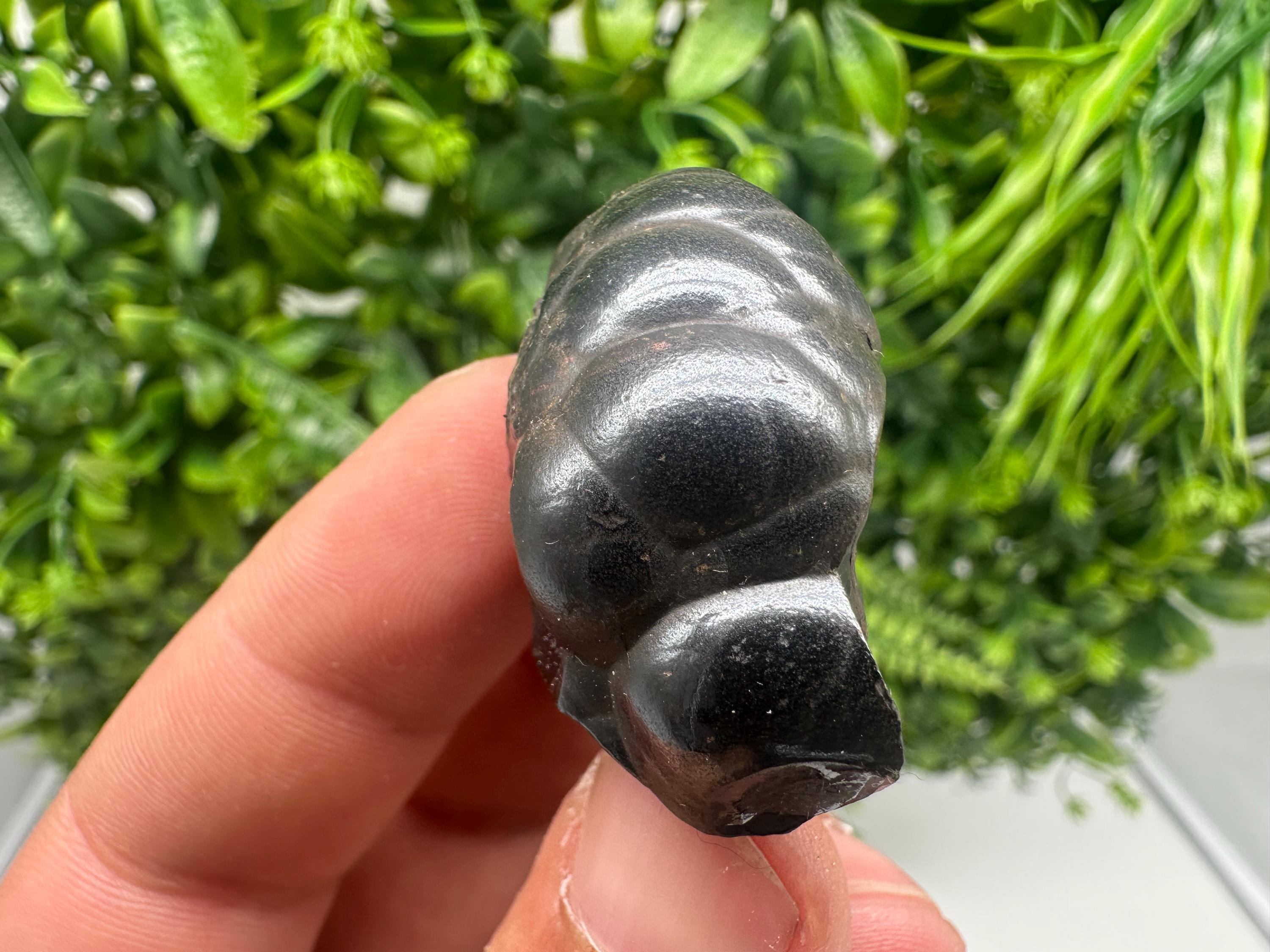Botryoidal Black Hematite Specimen: Chakra Reiki Crystal from Morocco