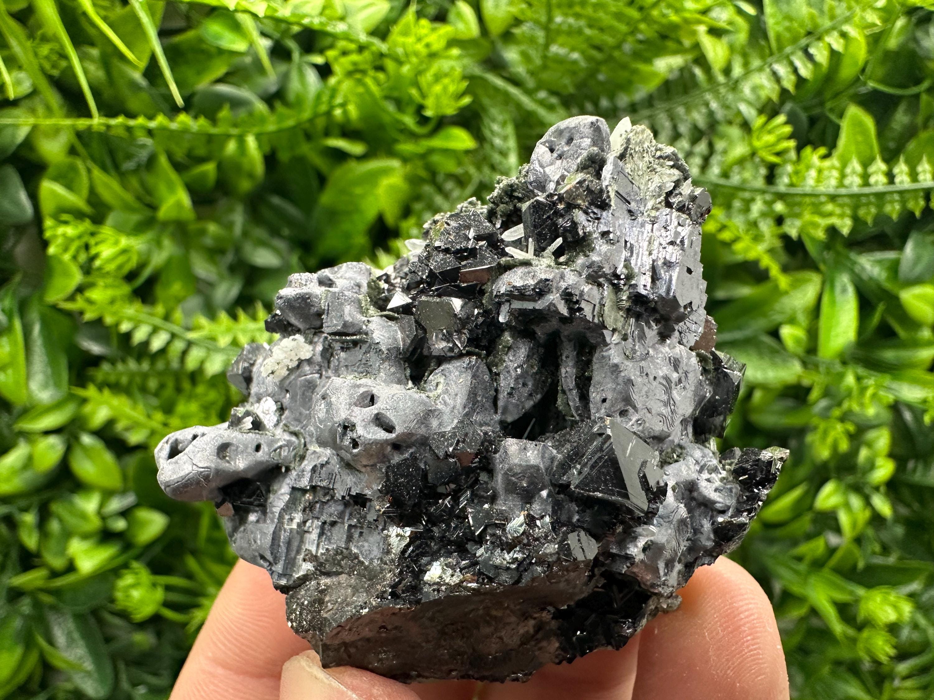 Skeletal Galena, Sphalerite, Quartz Mineral Specimen, Bulgaria