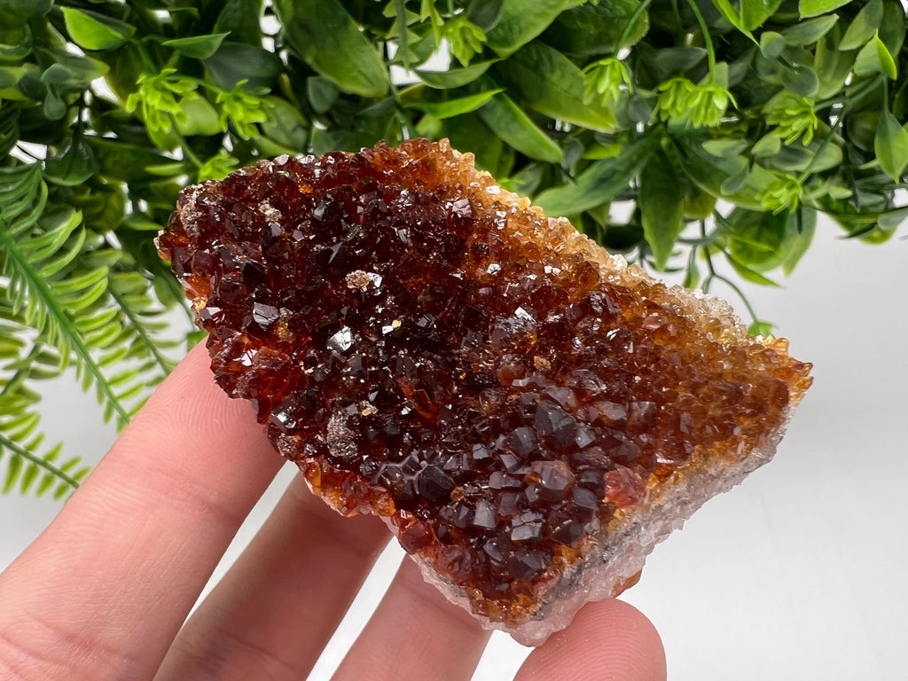 Citrine Crystal Cluster with Hematite Inclusions, Brazil