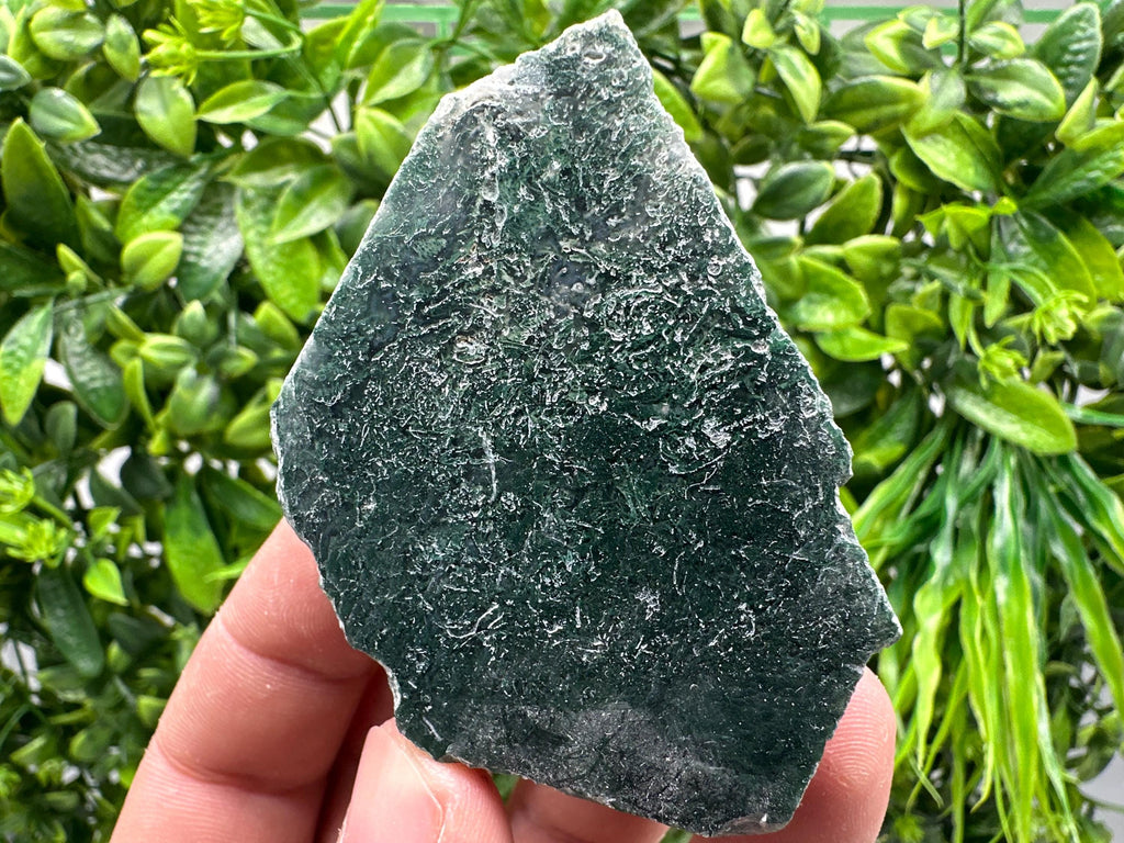 Polished Moss Agate Slab: Crystal Slice (7/5 cm, 103 grams)