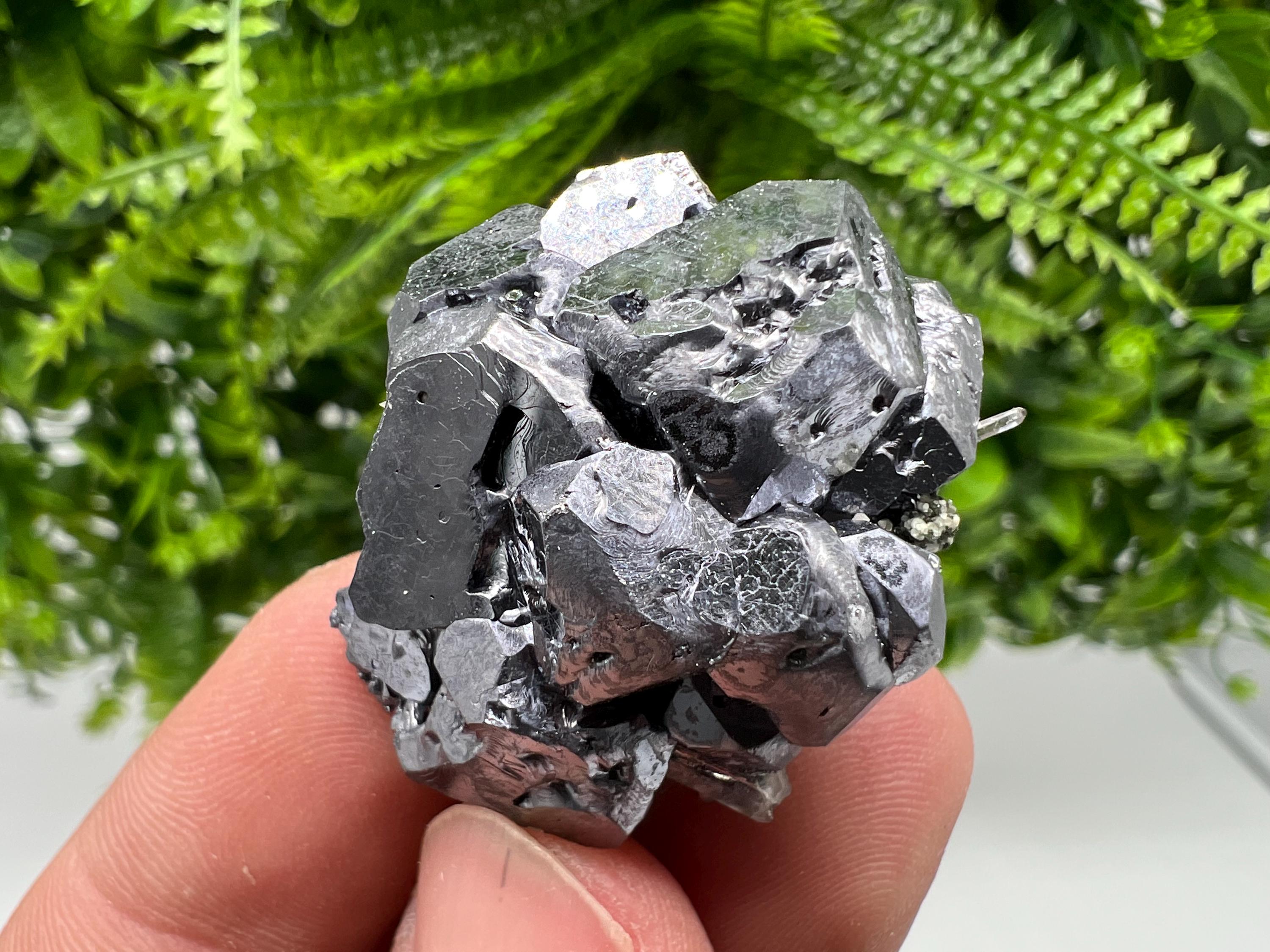 Skeletal Galena on Quartz, Borieva Mine Mineral Specimen