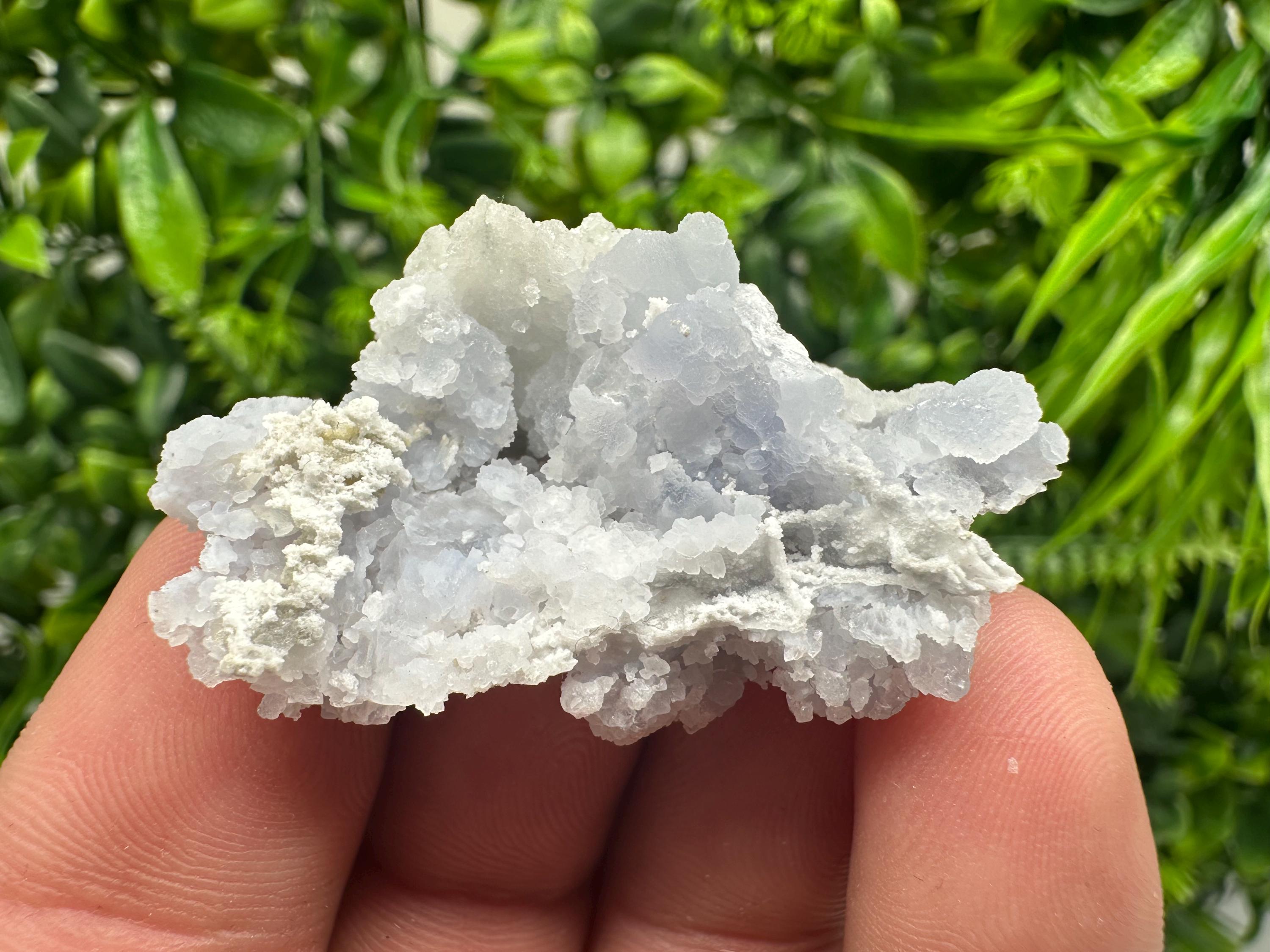 Rare Light Blue Chalcedony Specimen, Bulgarian Mineral Stone Decor