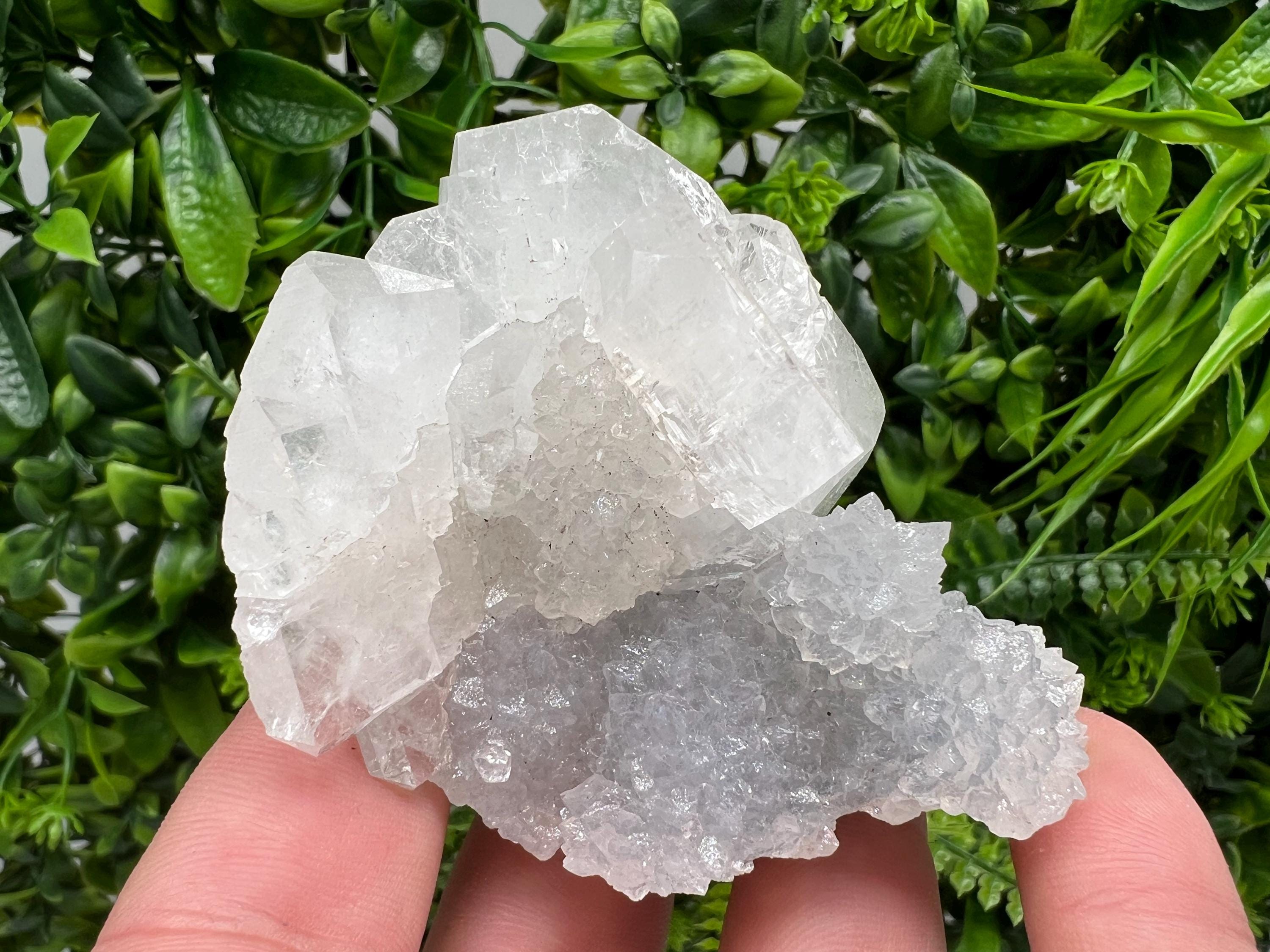 STUNNING Transparent Apophyllite on Chalcedony,natural, collection minerals specimen,India Minerals,Crystal, Stone Mineral Specimens India