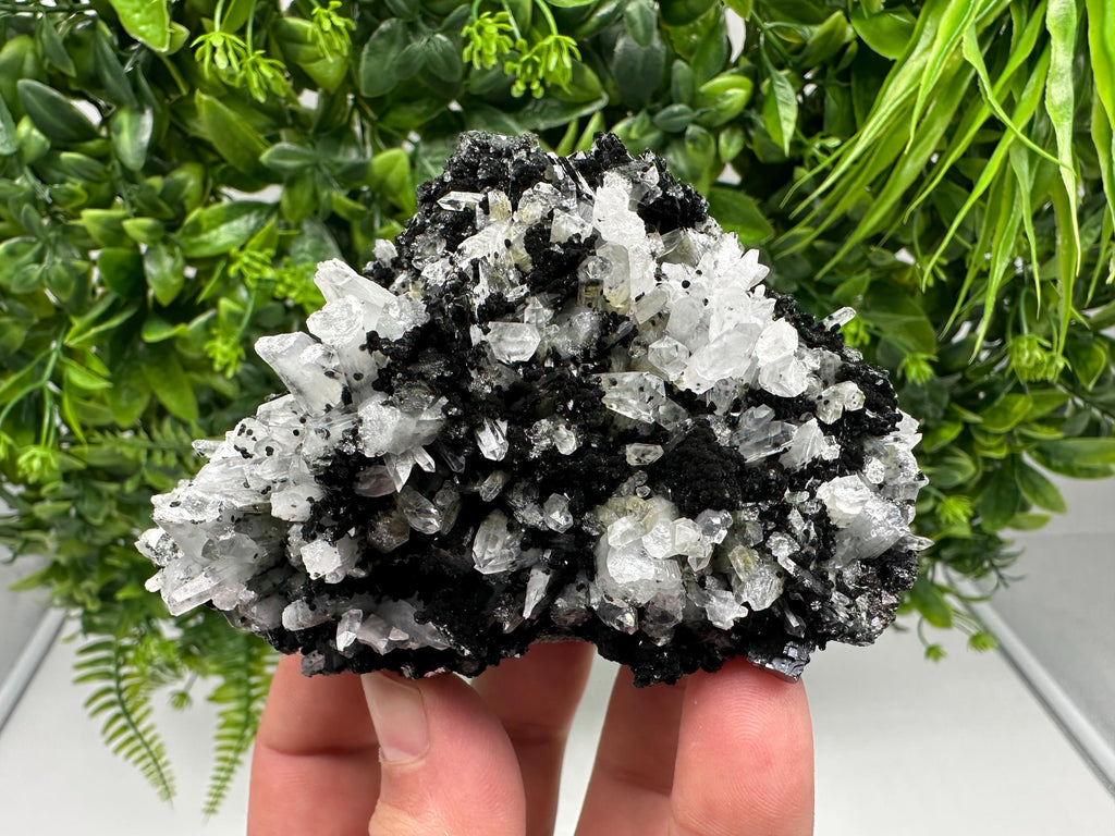 Chlorite Quartz with Hematite: Borieva Mine Crystal Decor (18/9/7 cm)