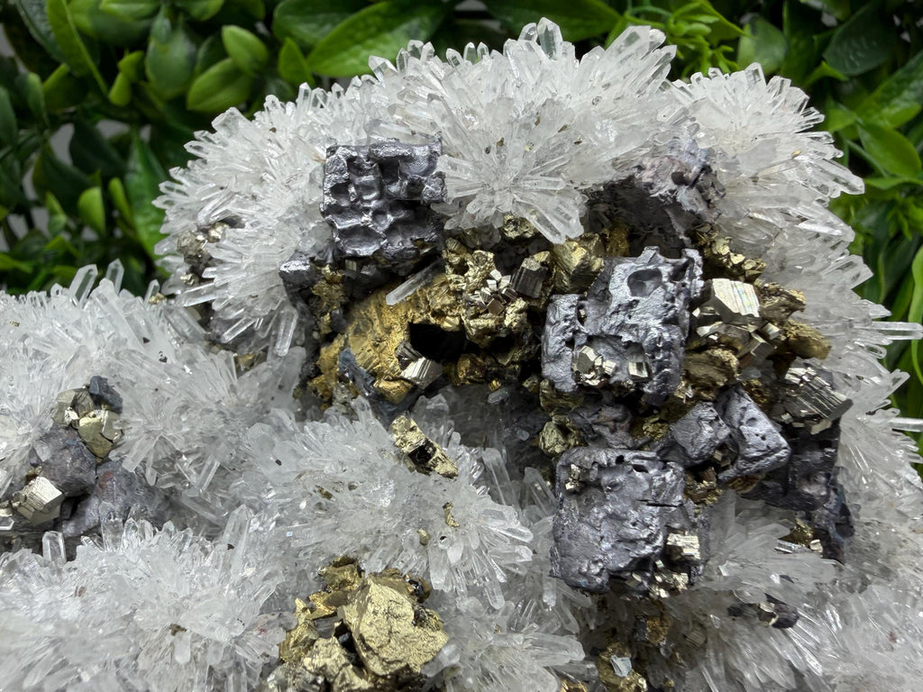 Sphalerite Chalcopyrite Galena on Quartz, 9th September Mine Mineral Specimen