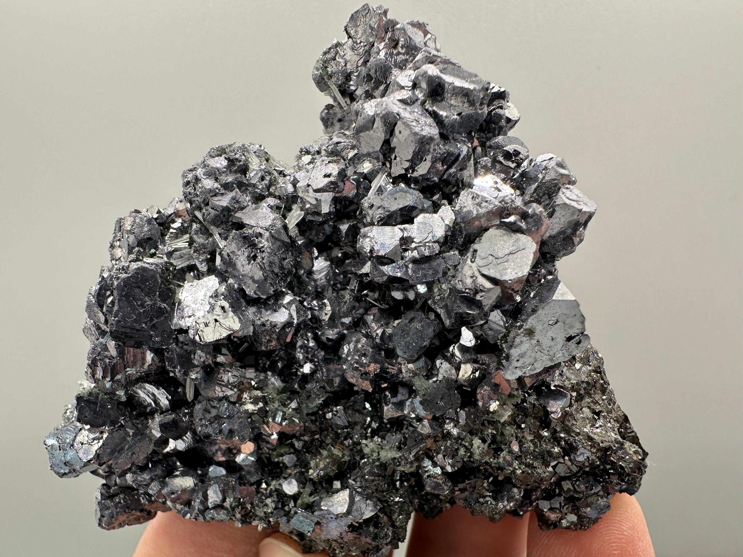 Shiny Galena on Sphalerite, Borieva Mine, Bulgaria