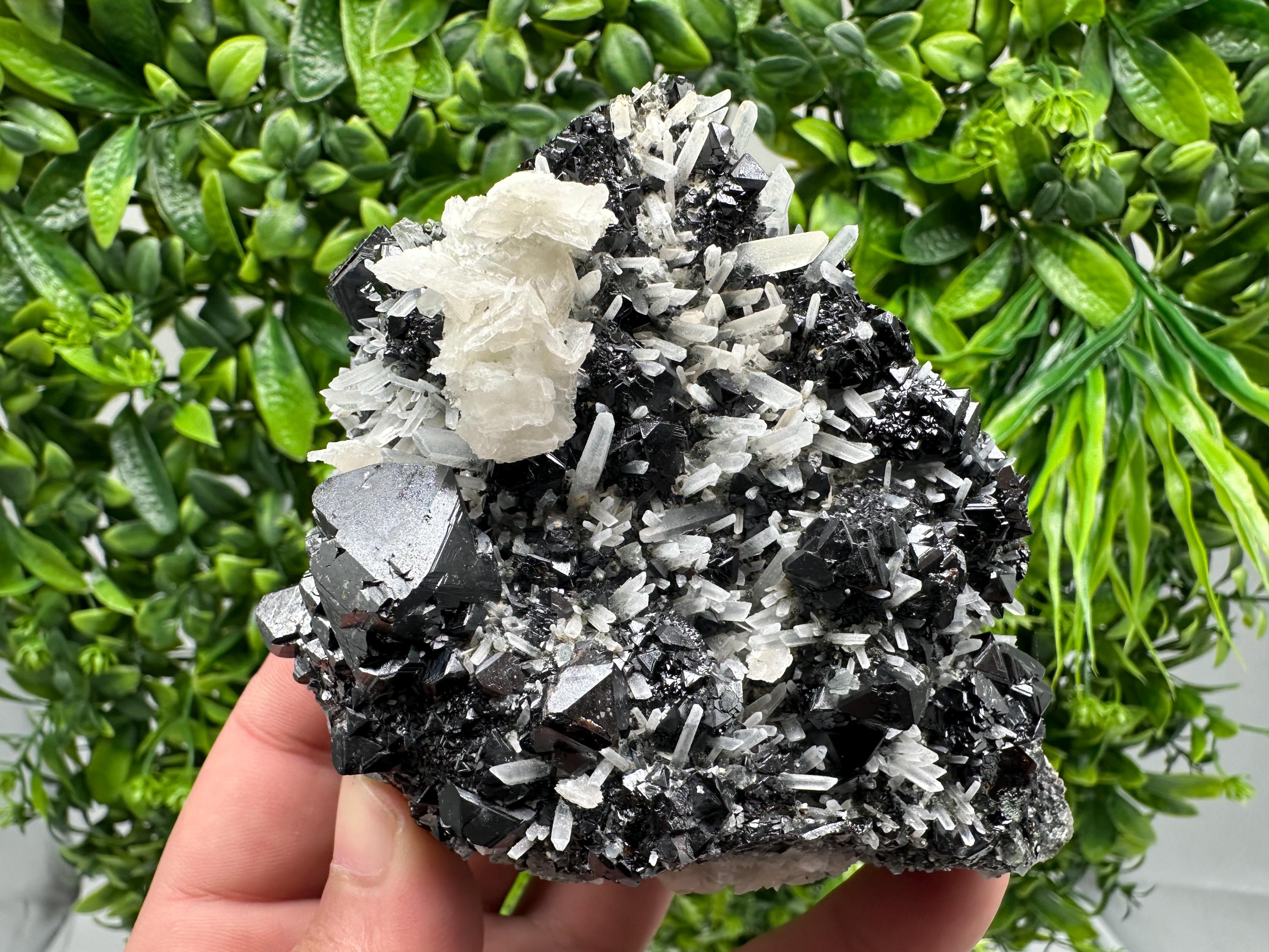 Mirror Galena, Sphalerite & Calcite Specimen: Borieva Mine, Bulgaria