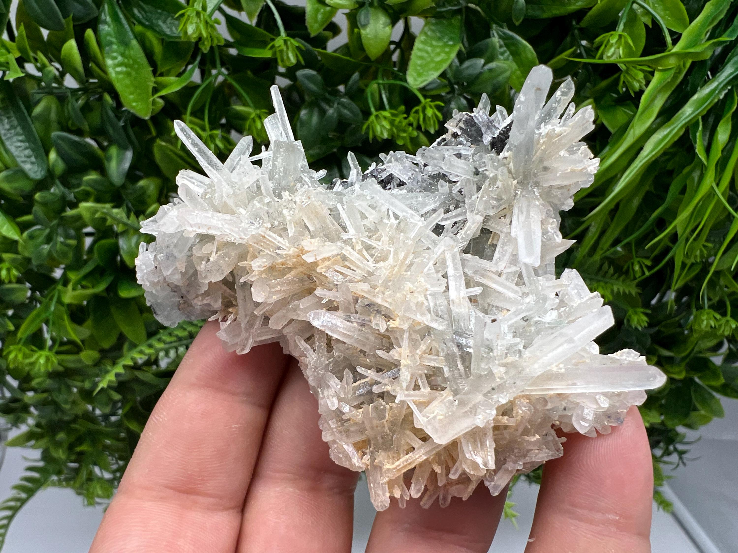 Quartz with Sphalerite Cluster, Krushev dol Bulgaria