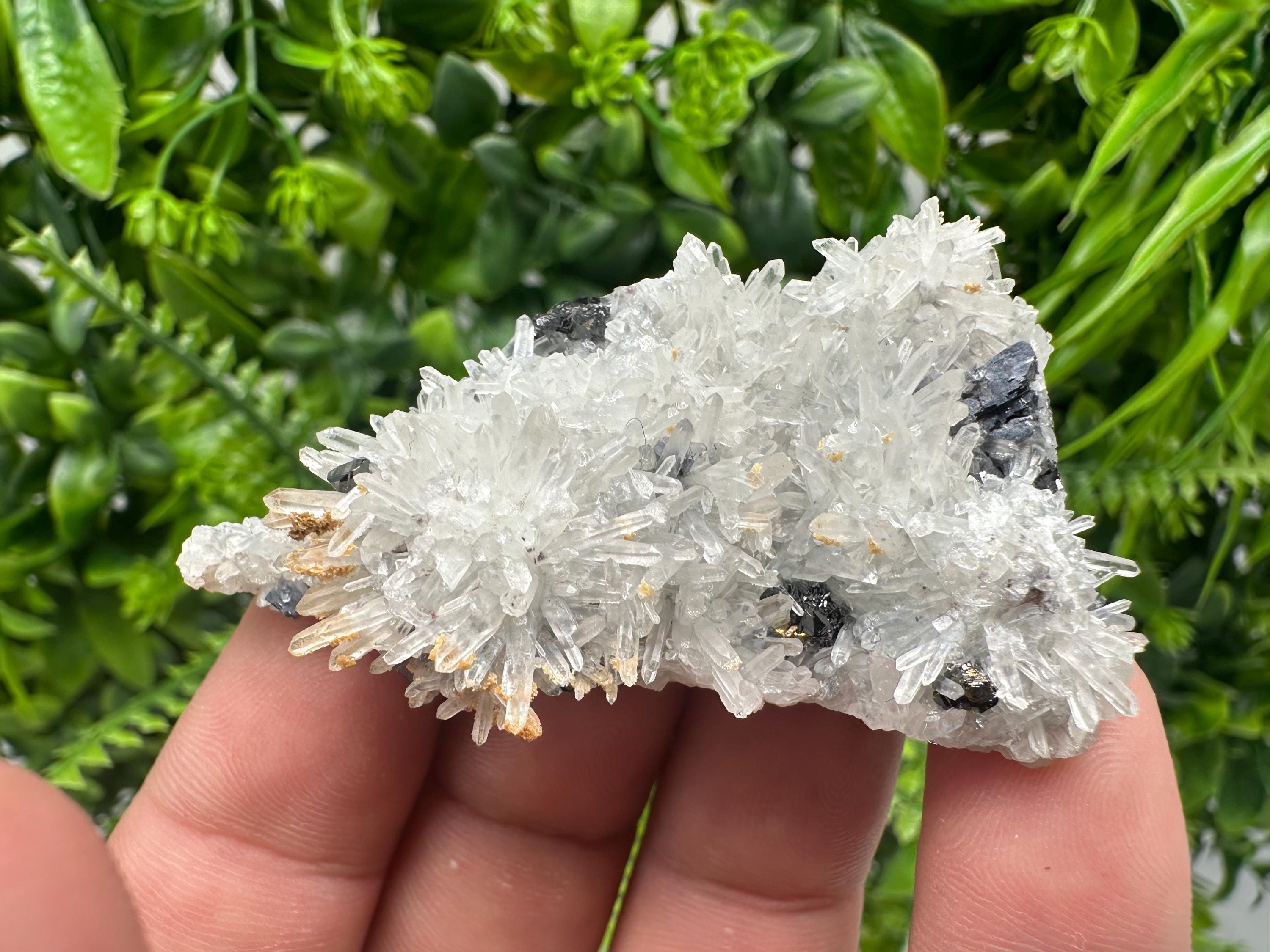 Quartz Sphalerite Siderite Specimen: Bulgaria Home Decor Stone