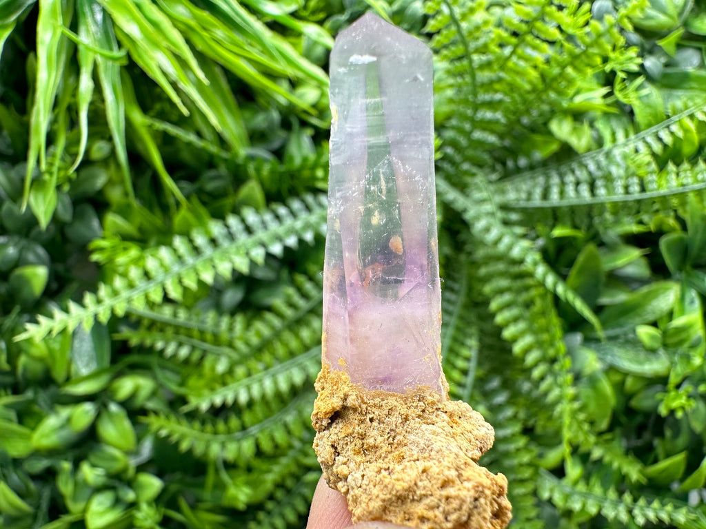Amethyst Phantom Quartz Crystal, Chalcedony & Chlorite Inclusions