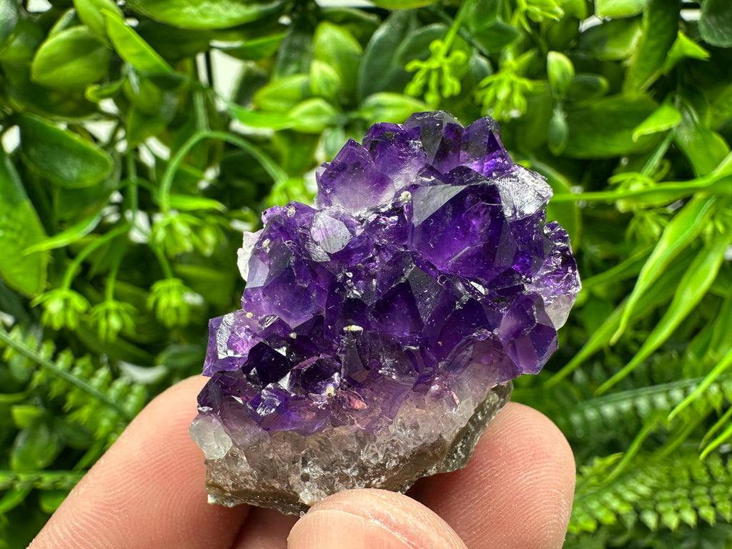 Uruguay Amethyst Cluster: Natural Purple Quartz Crystal, Home Decor