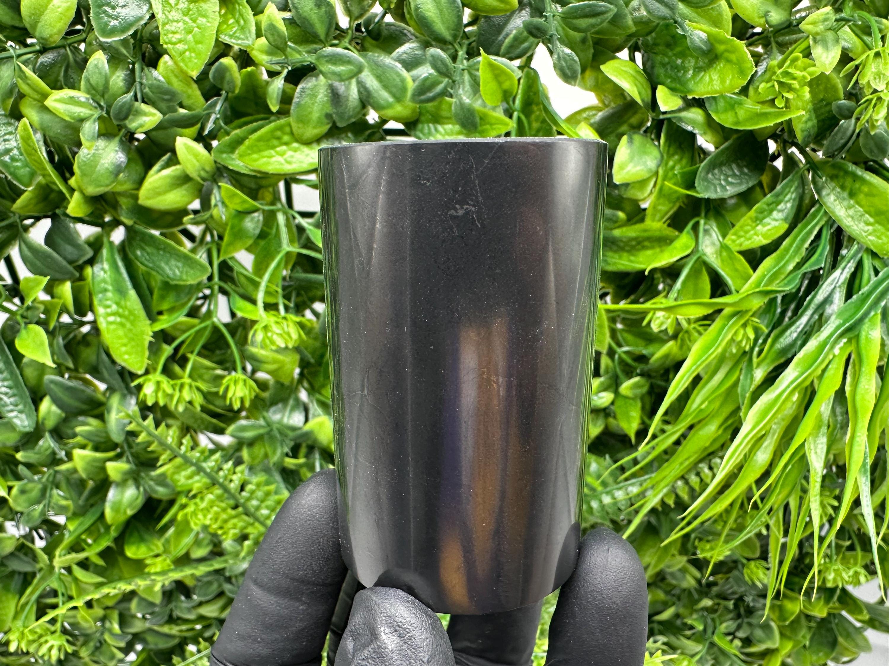 Polished Shungite Cup (60mm): Natural Karelia Stone