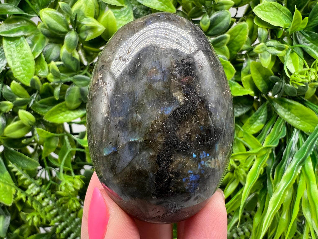 Polished Labradorite Crystal Decor Slab: Rainbow Multifire Stone