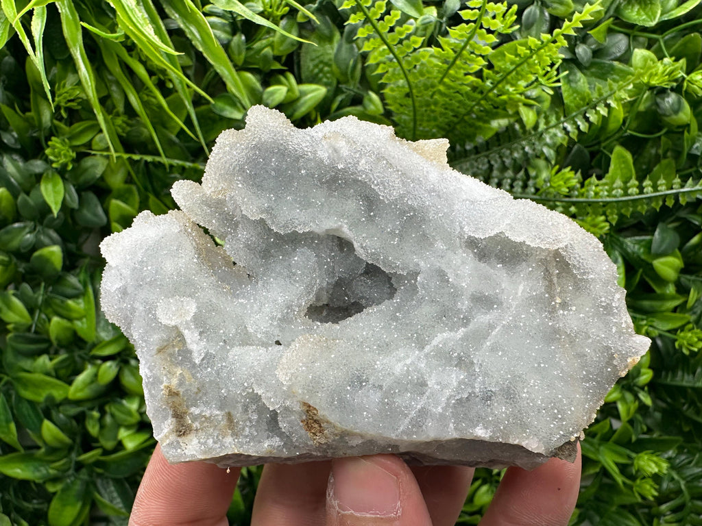 Chlorite Chalcedony Quartz Cluster, Natural Crystal Mineral Specimen