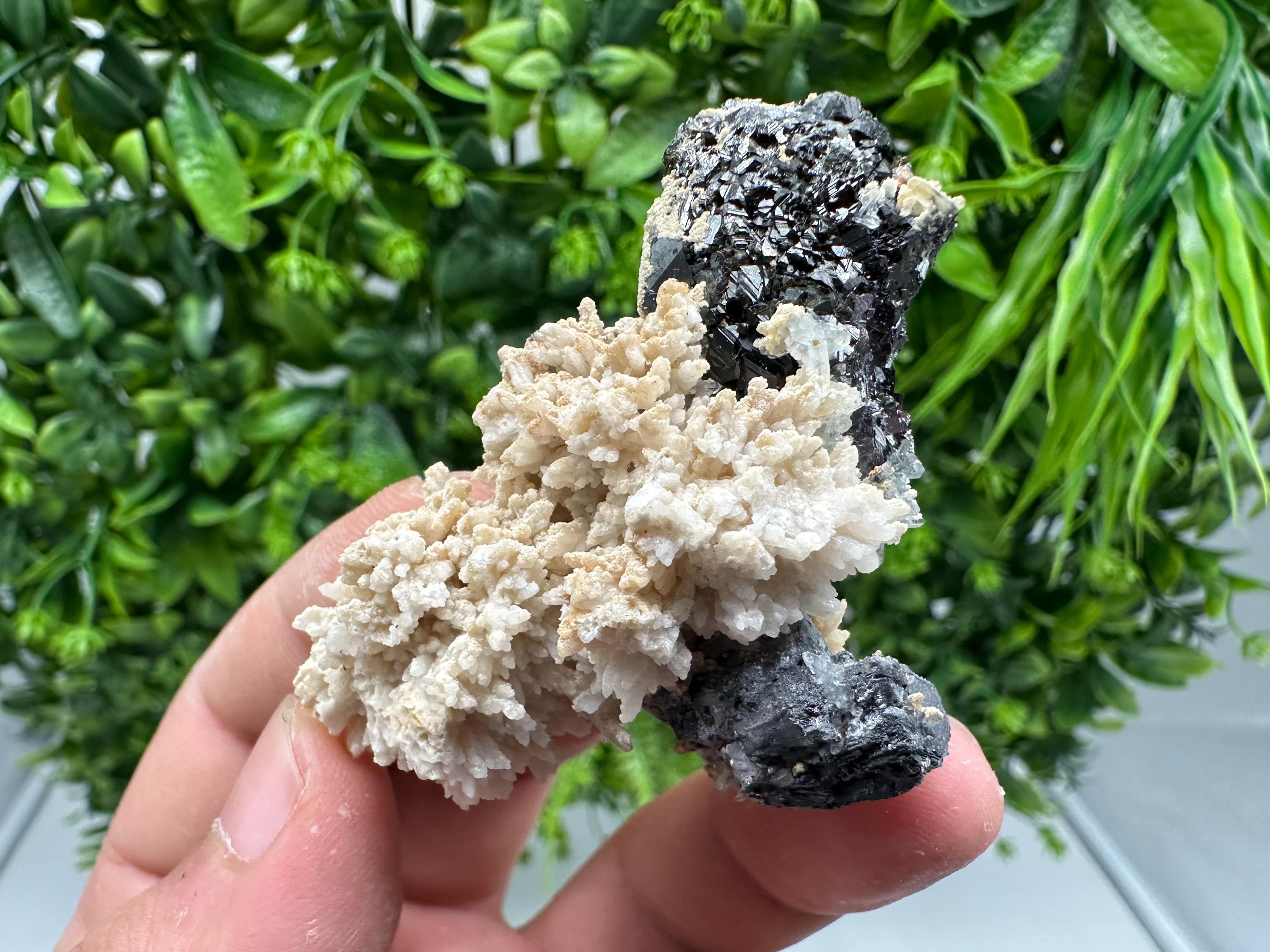 Wonderful Skeletal Galena,Sphalerite on Quartz whit Calcite,from 9 th September mine,Bulgaria,natural,collection mineral specimen,crystal