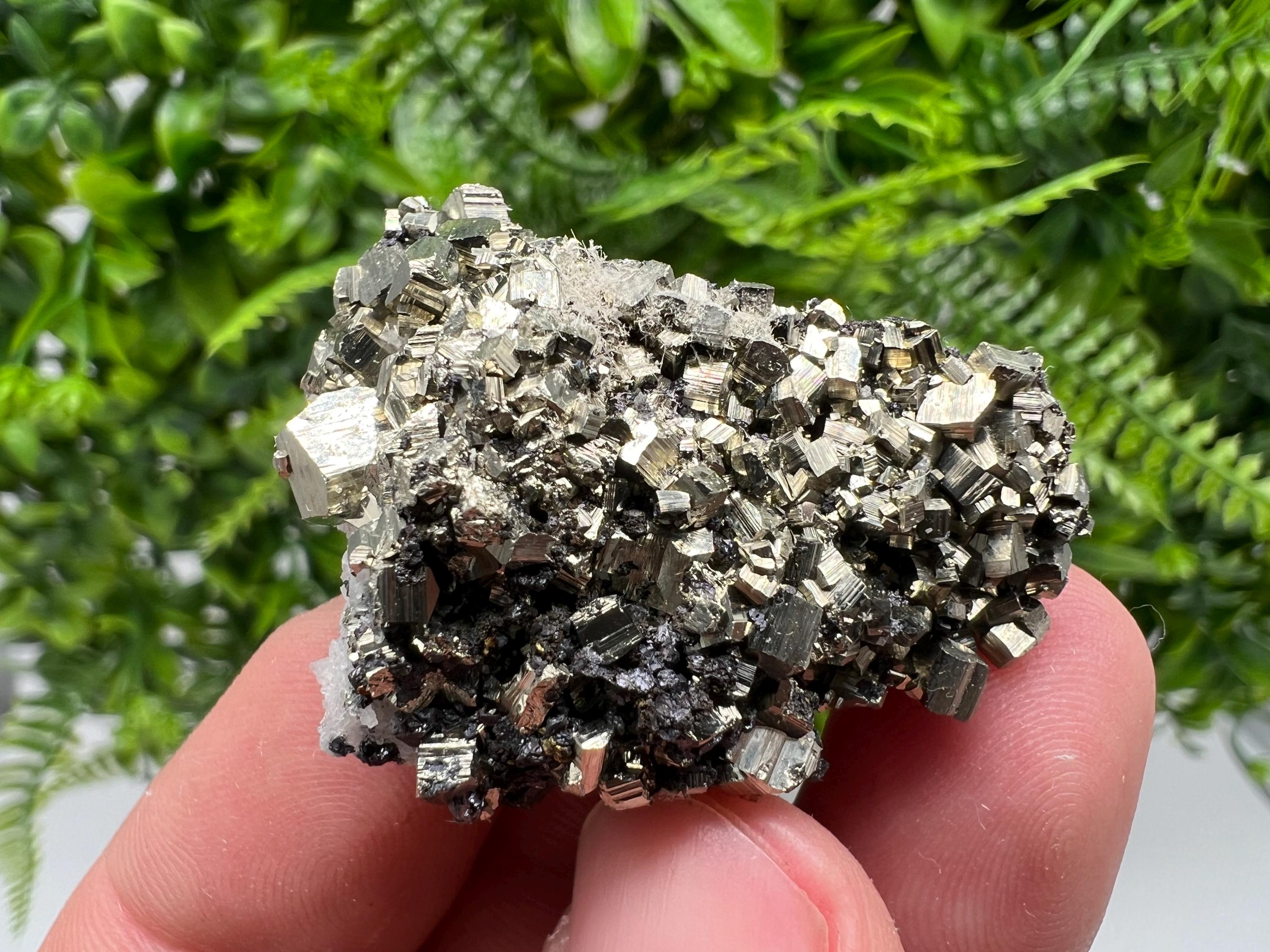 Golden Pyrite Sphalerite Mineral Specimen, Madan Bulgaria