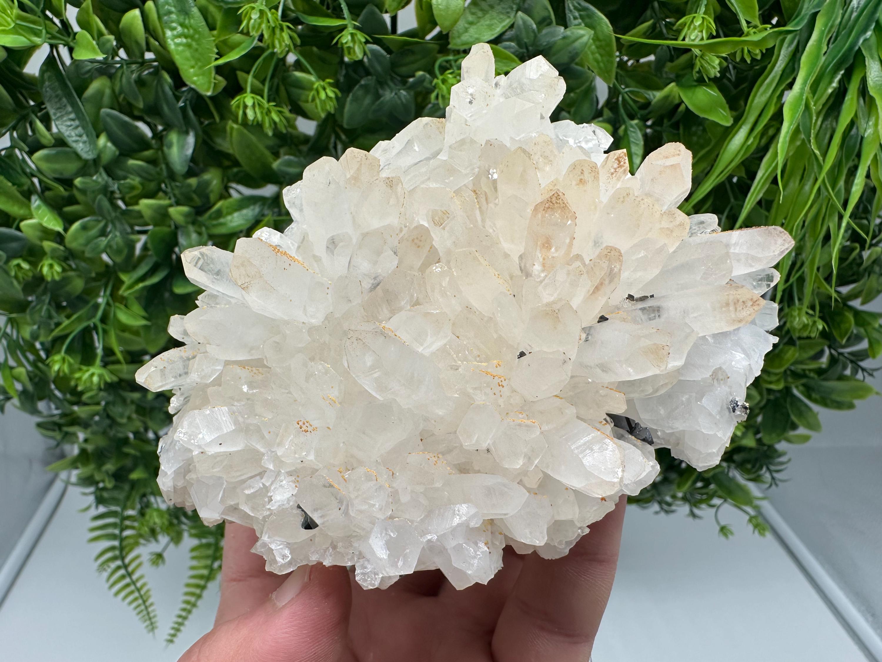 Transparent Quartz whit Siderite 9th September mine Bulgaria natural minerals souvenir crystal stone gift minerals collection rock