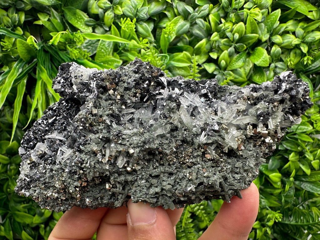 Pyrite Sphalerite Quartz Cluster with Chlorite, Borieva Bulgaria