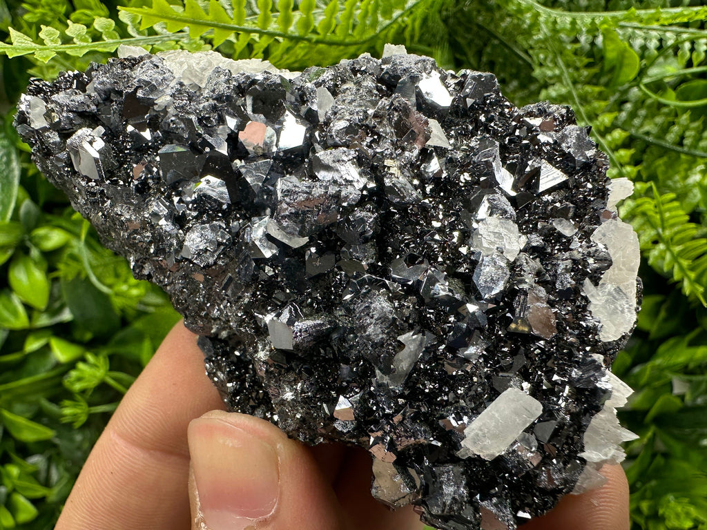 Galena Sphalerite Calcite Cluster: Borieva Mine, Bulgaria