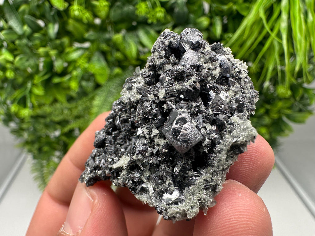 Collected Skeletal GALENA,Sphalerite,Quartz,Calcite from Krushev dol mine,Madan,Bulgaria,natural,collectible mineral specimen home decor