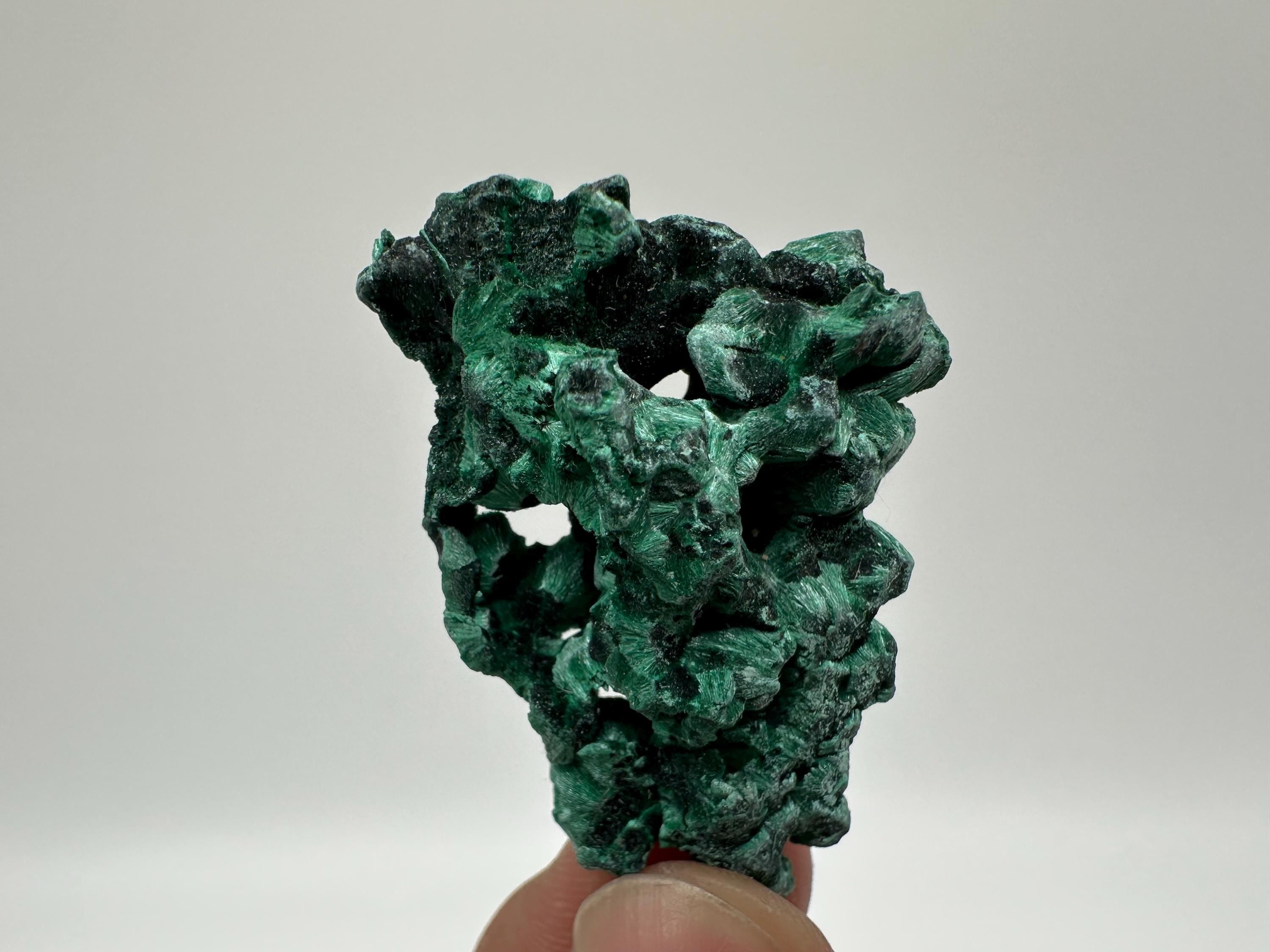 Polished Green Malachite Crystal, Congo Mineral Specimen