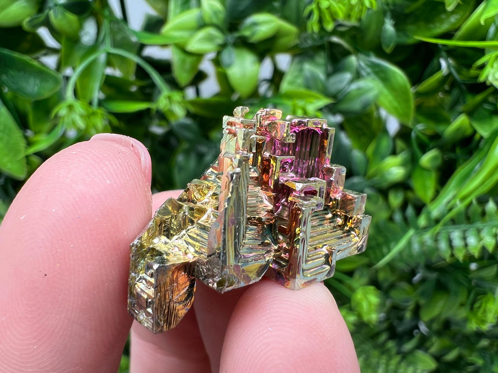 Rainbow Bismuth Crystal: Rare Gemstone Specimen, 13 grams