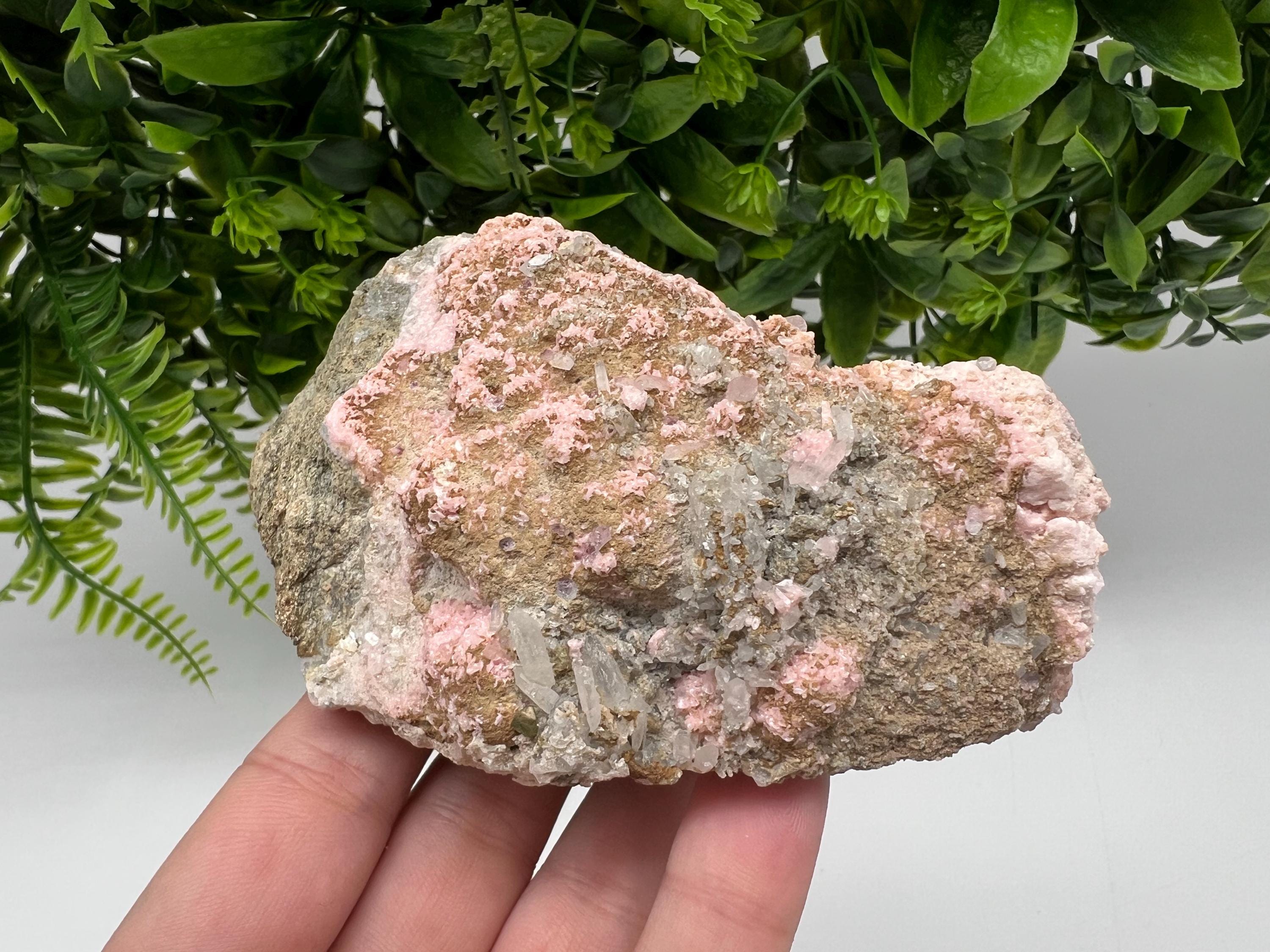 Pink Rhodochrosite Crystal: Starnica Mine, Bulgaria - Home Decor Stone
