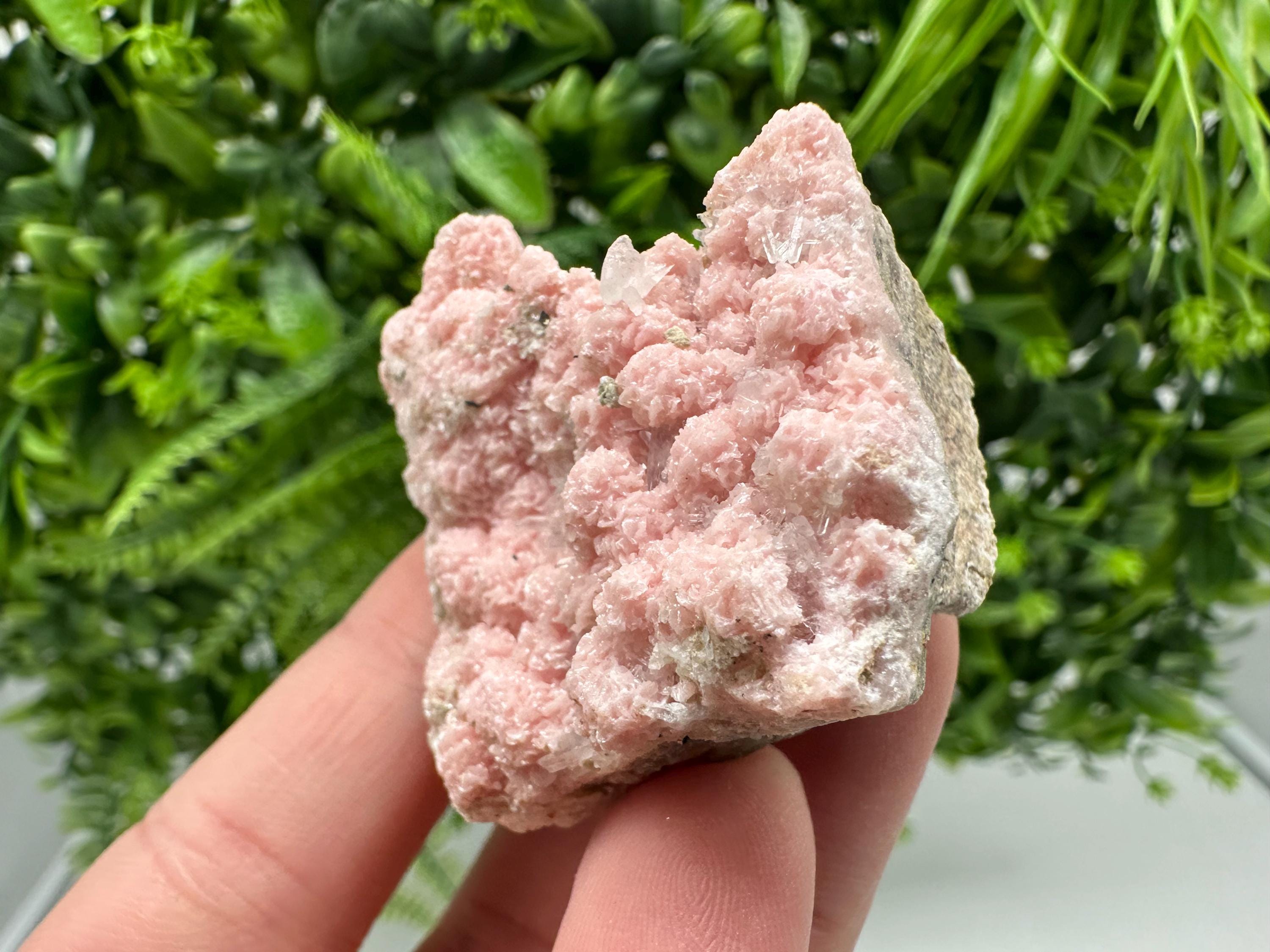 Pink Rhodochrosite Crystal: Starnica Mine, Bulgaria, Home Decor
