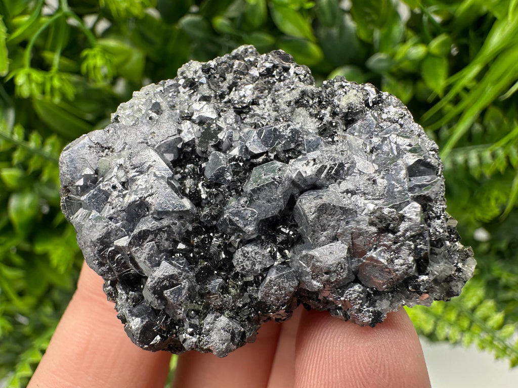 Shiny Galena Cluster, Borieva Mine, Bulgaria: Natural Mineral Decor