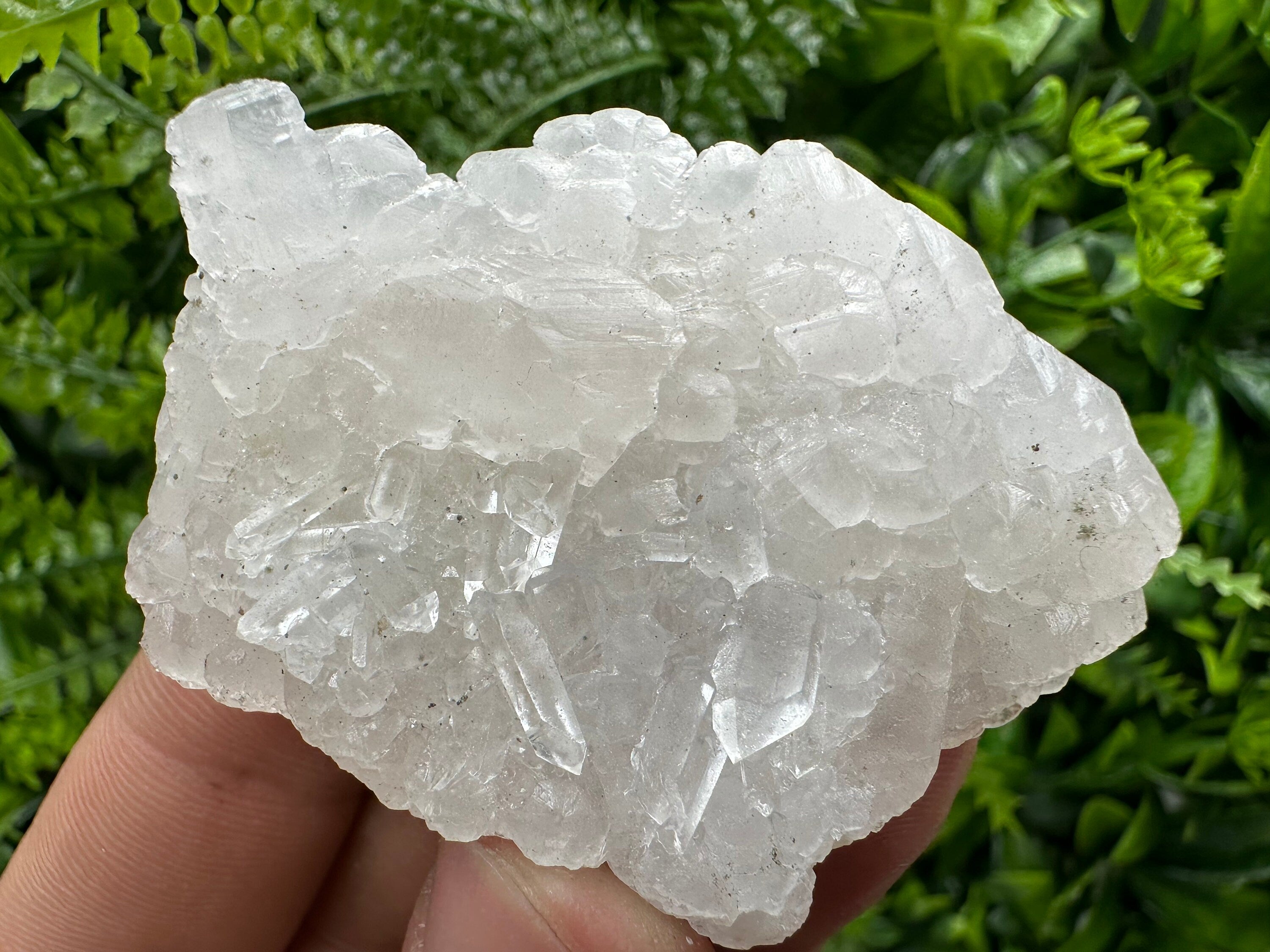 Fluorescent Mangano Calcite Specimen: Rhodopes Bulgaria Mineral Decor