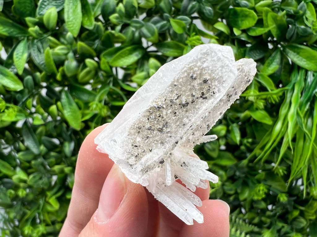 Wonderful Transparent Quartz with Pyrite, from Krushev Dol Mine, Bulgaria, natural minerals, collection crystal, home decor stone, gift, quartz cls