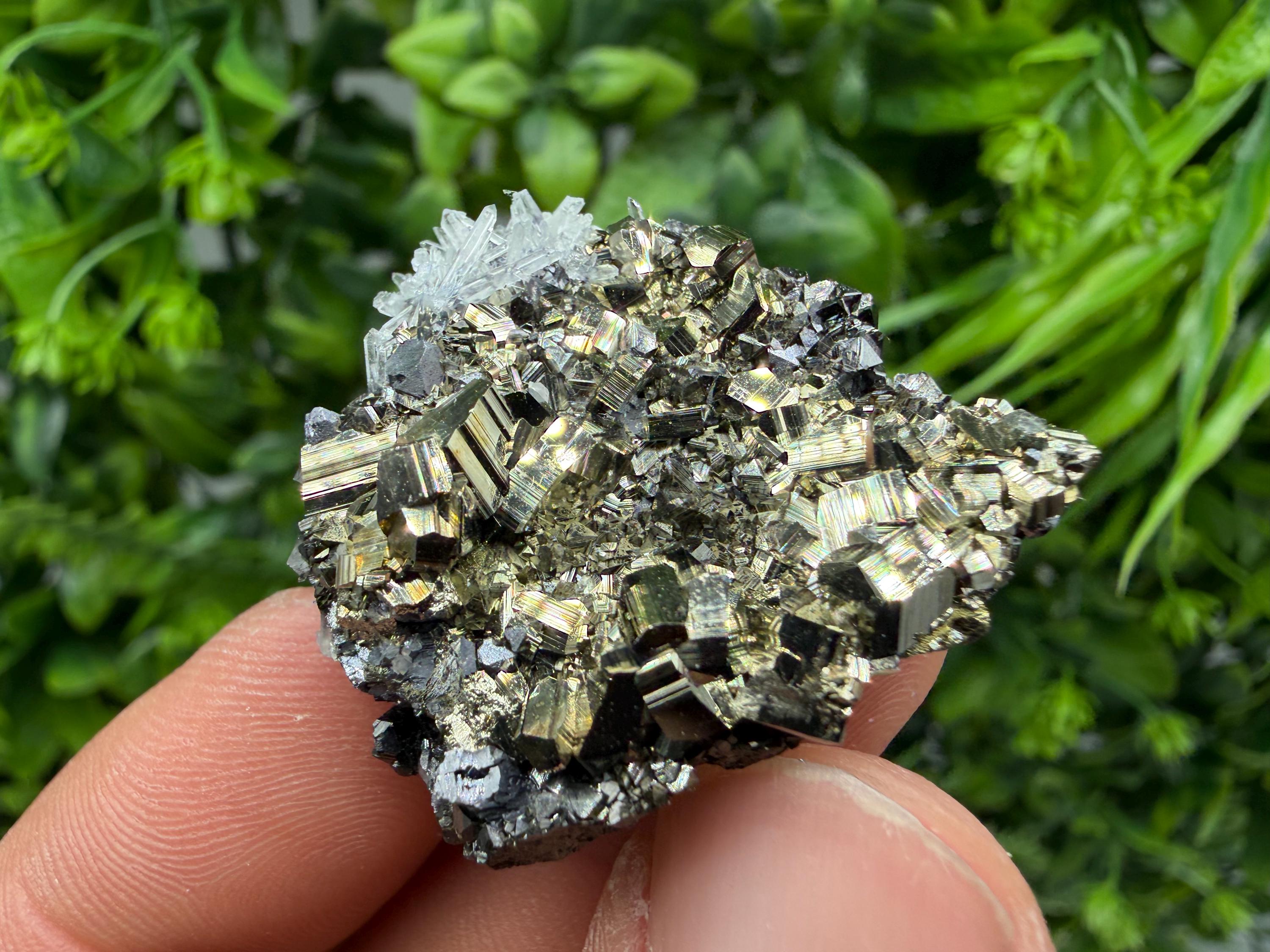 Pyrite Sphalerite Quartz Calcite Mineral Specimen, Krushev dol Mine