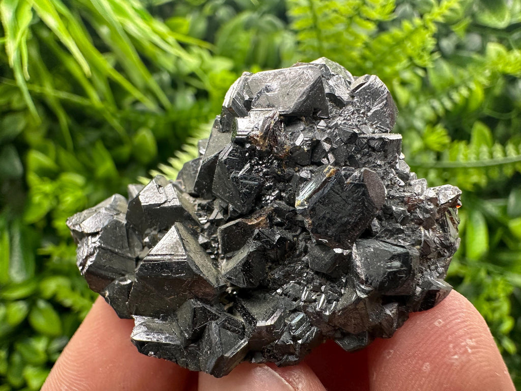 Rare Black Sphalerite Cluster, Shiny Home Decor Stone
