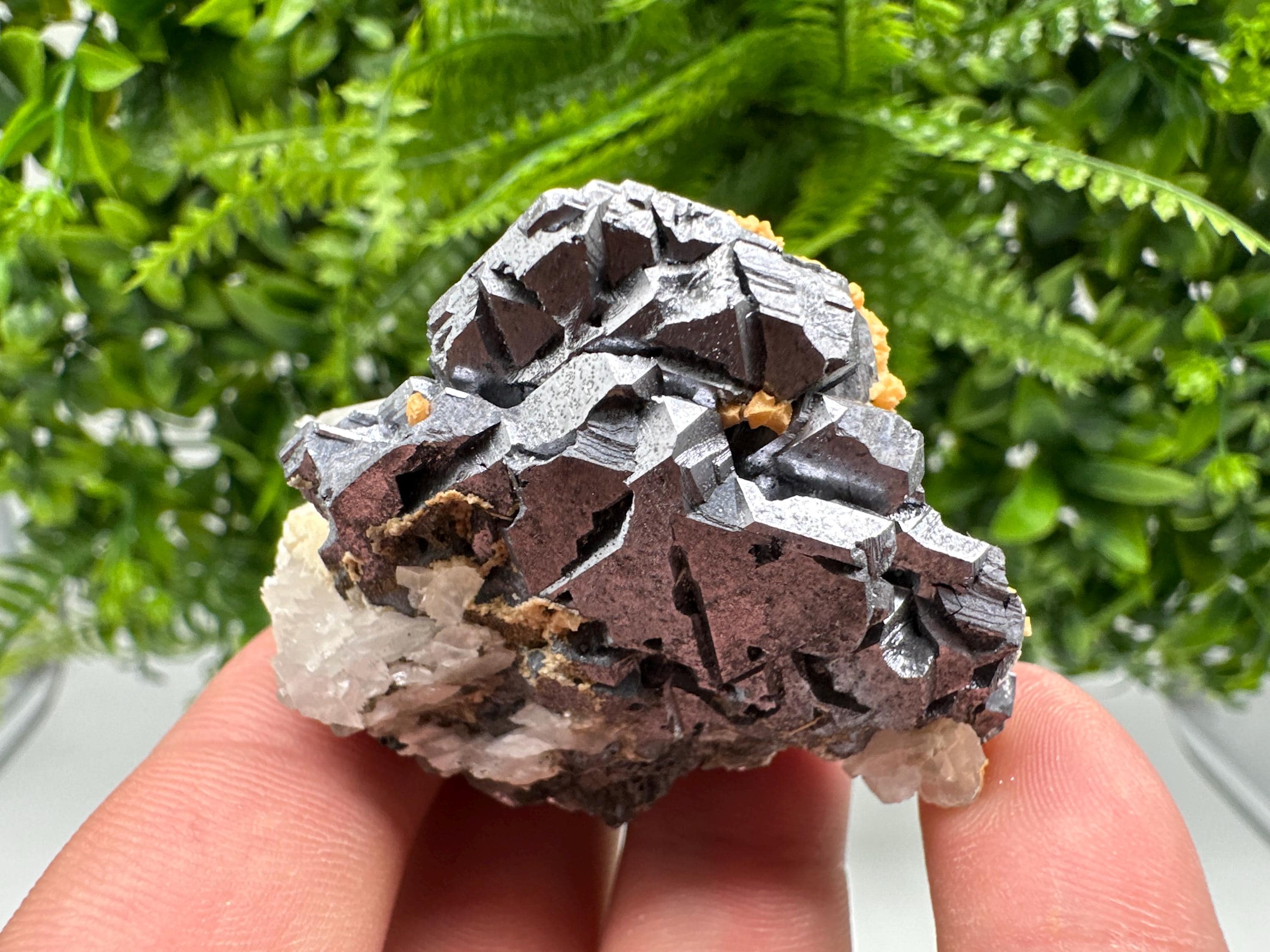 Amazing Galena spinel law on Quartz whit Siderite,from Krushev dol mine,Bulgaria,natural,collection mineral specimen,home decor crystal,souv