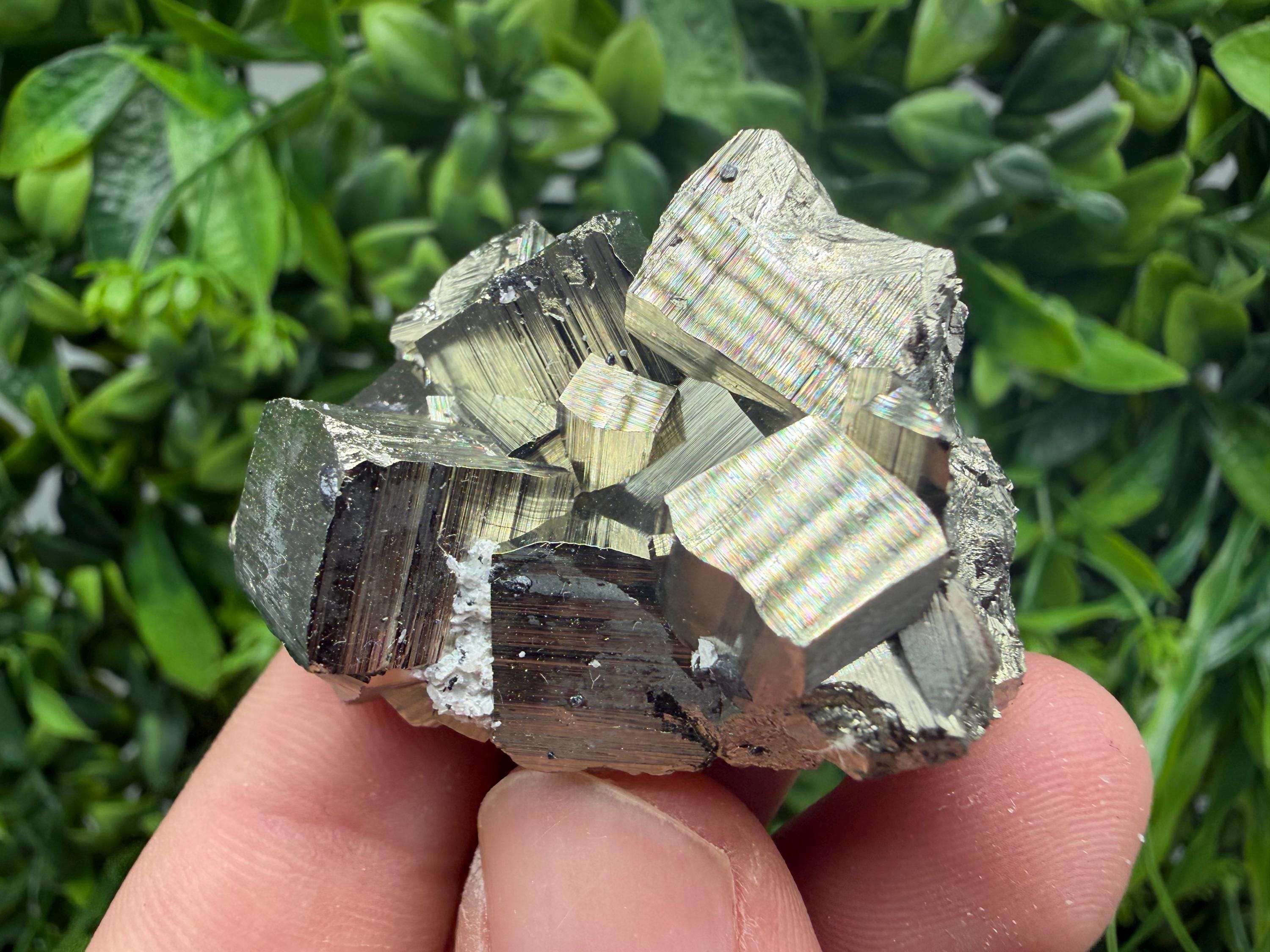 Rare Floating Pyrite Cluster, Fool’s Gold Crystal Decor
