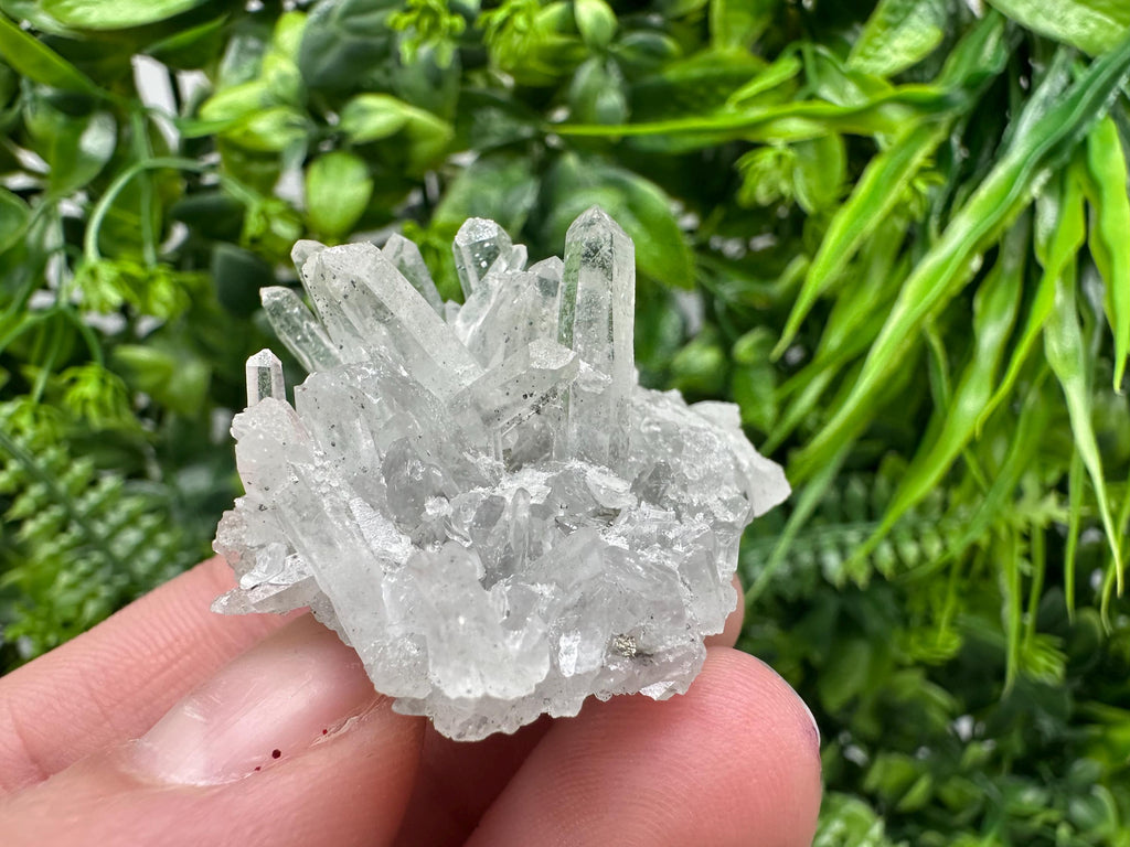 Pyrite on Green Quartz, Bulgaria Mineral Specimen, Home Decor Stone