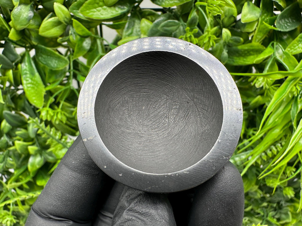 Polished Shungite Bowl (50mm): EMF Protection, Karelian Origin