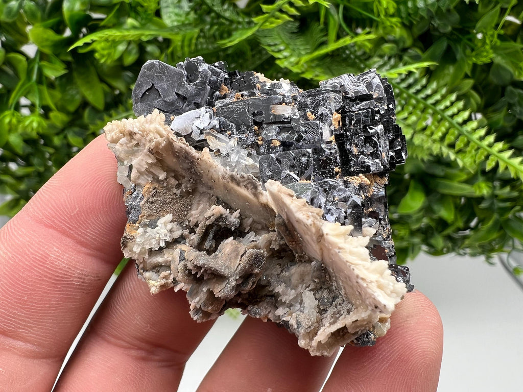 Aesthetic Natural shiny Galena whit Siderite and Quartz from 9 th September mine,Bulgaria,collection specimen,rare galena,Galena cluster