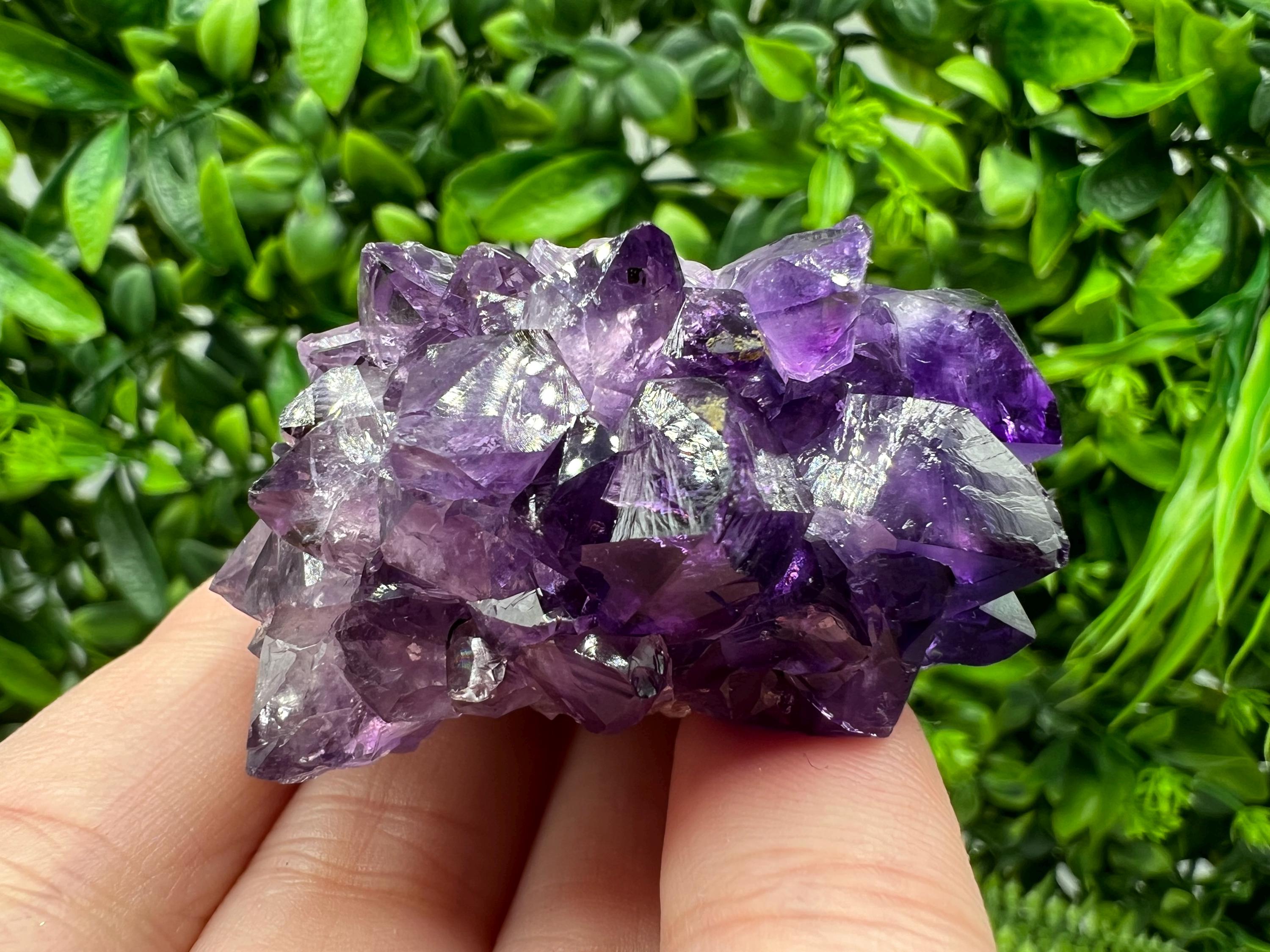 Uruguay Amethyst Crystal: Purple Quartz Home Decor, Energy Stone