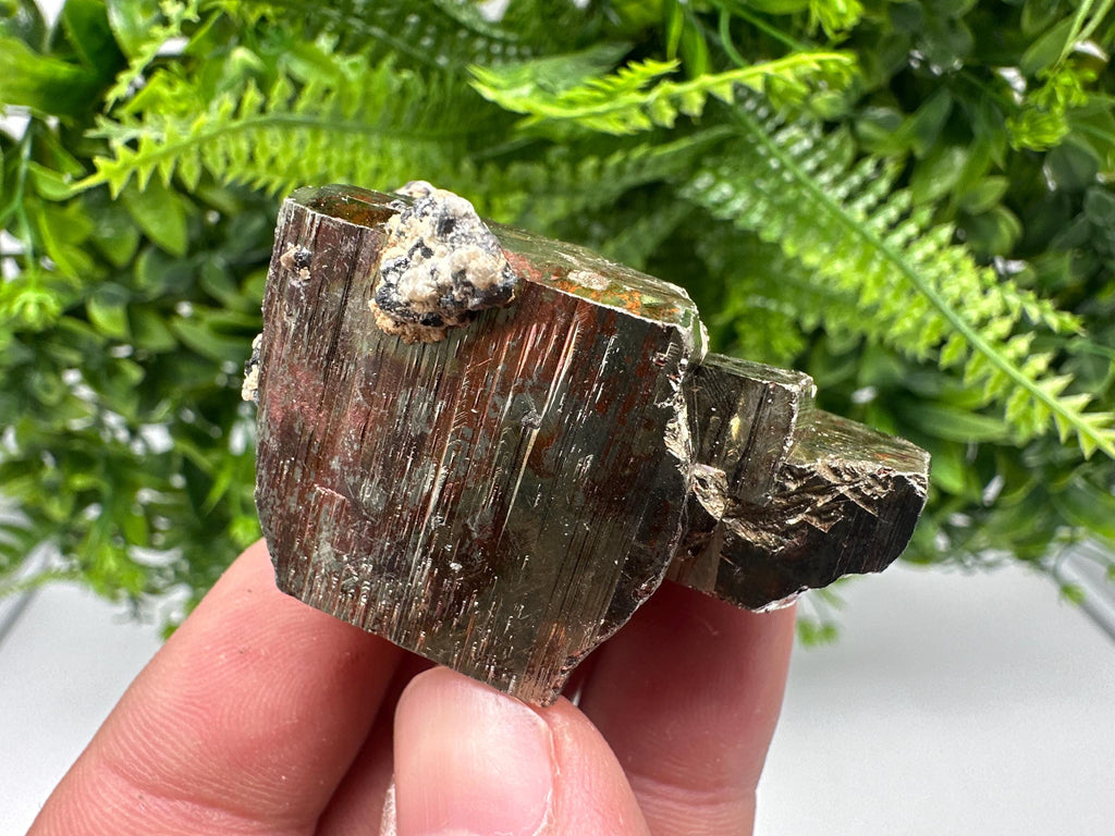 Wonderful Rainbow Pyrite whit Calcite,natural minerals souvenir Crystal,collection stone,rare minerals,home decor,Borieva Bulgaria