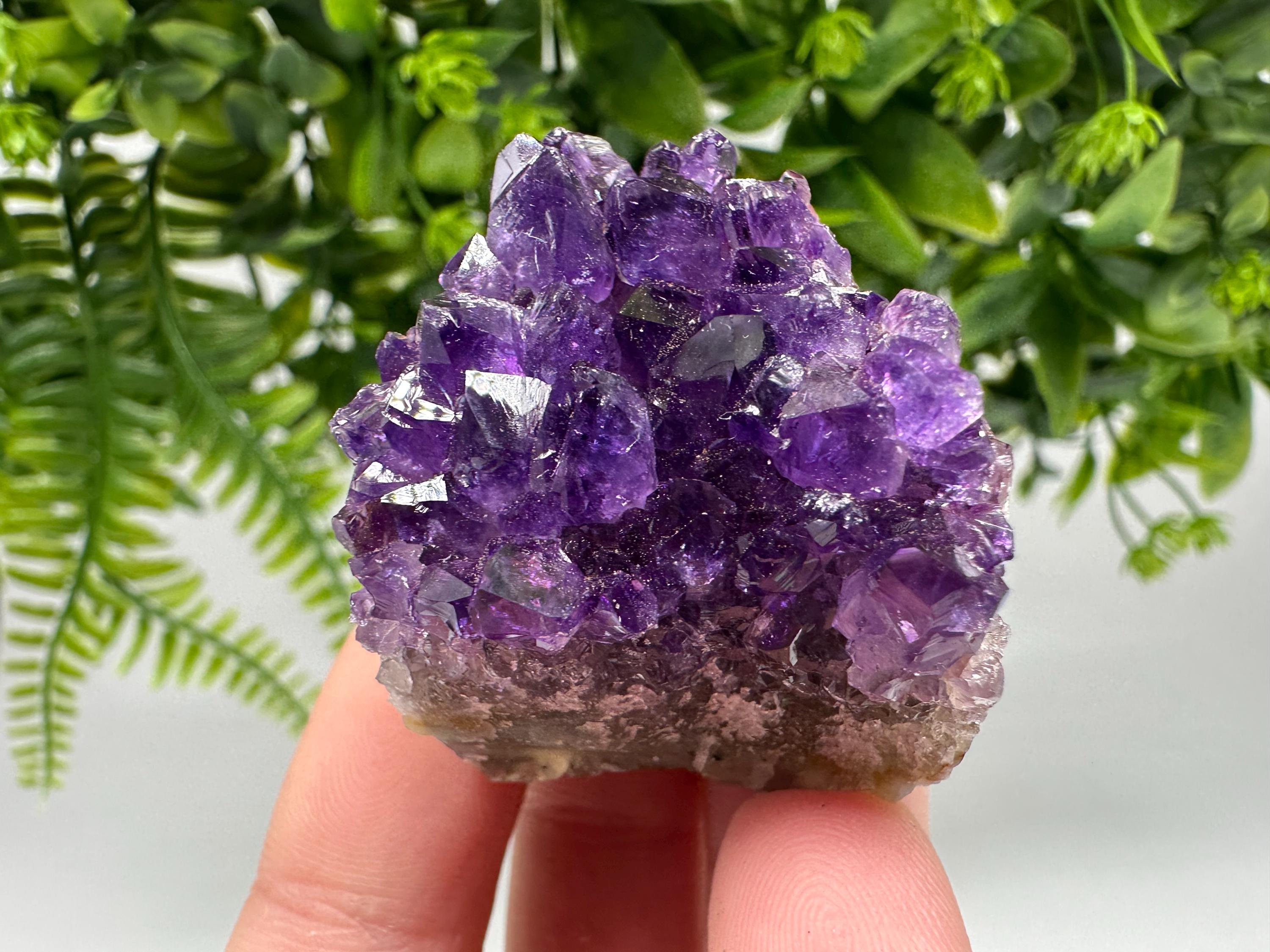 Uruguay Amethyst Crystal: Purple Quartz Home Decor, Energy Stone